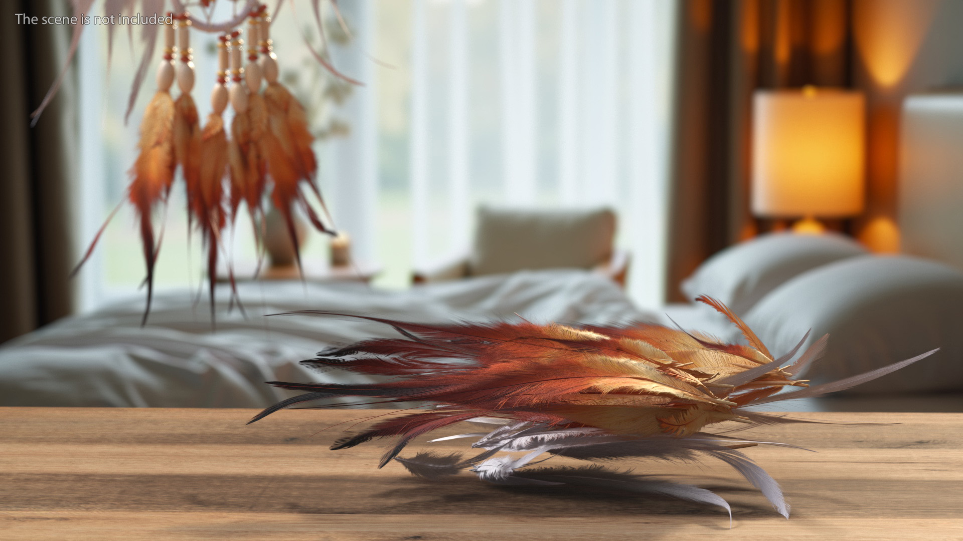 Natural Color Feathers 3D