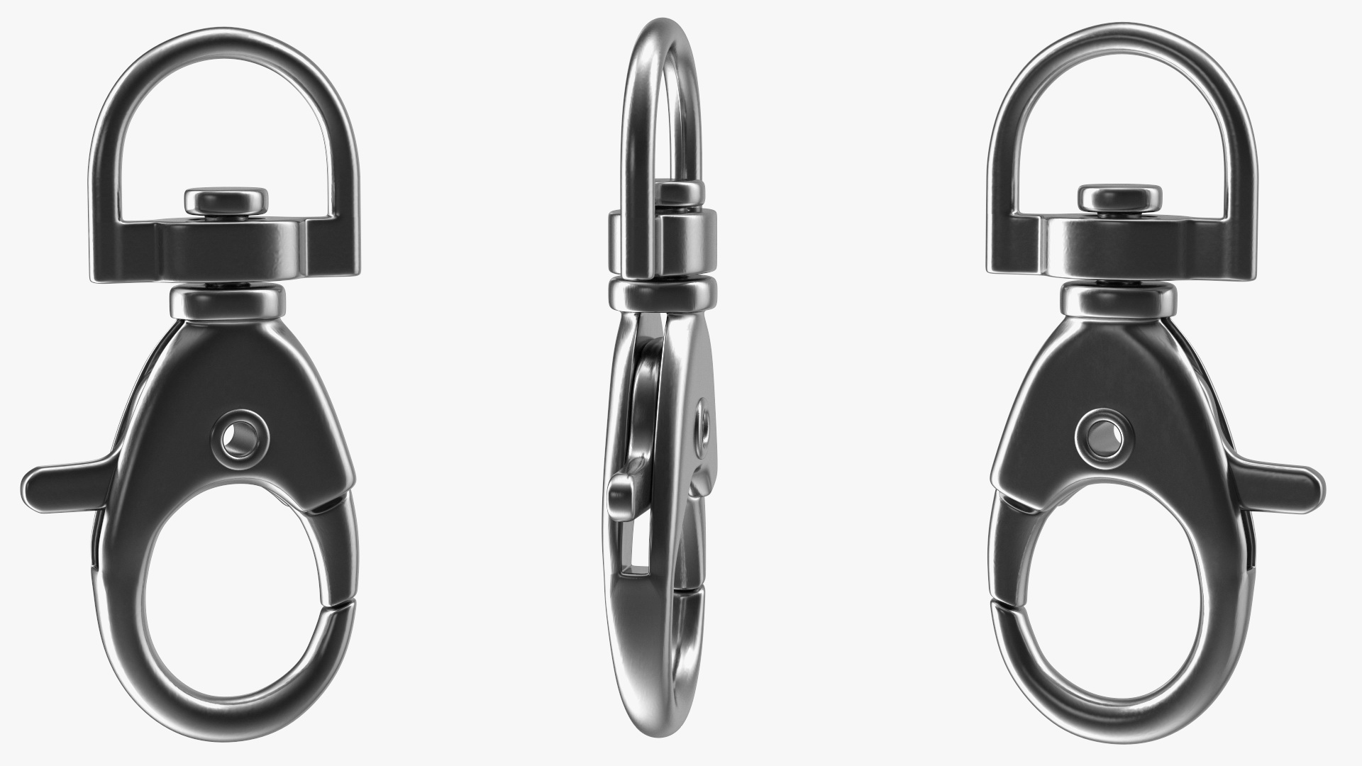 3D model Lobster Claw Clasp Silver