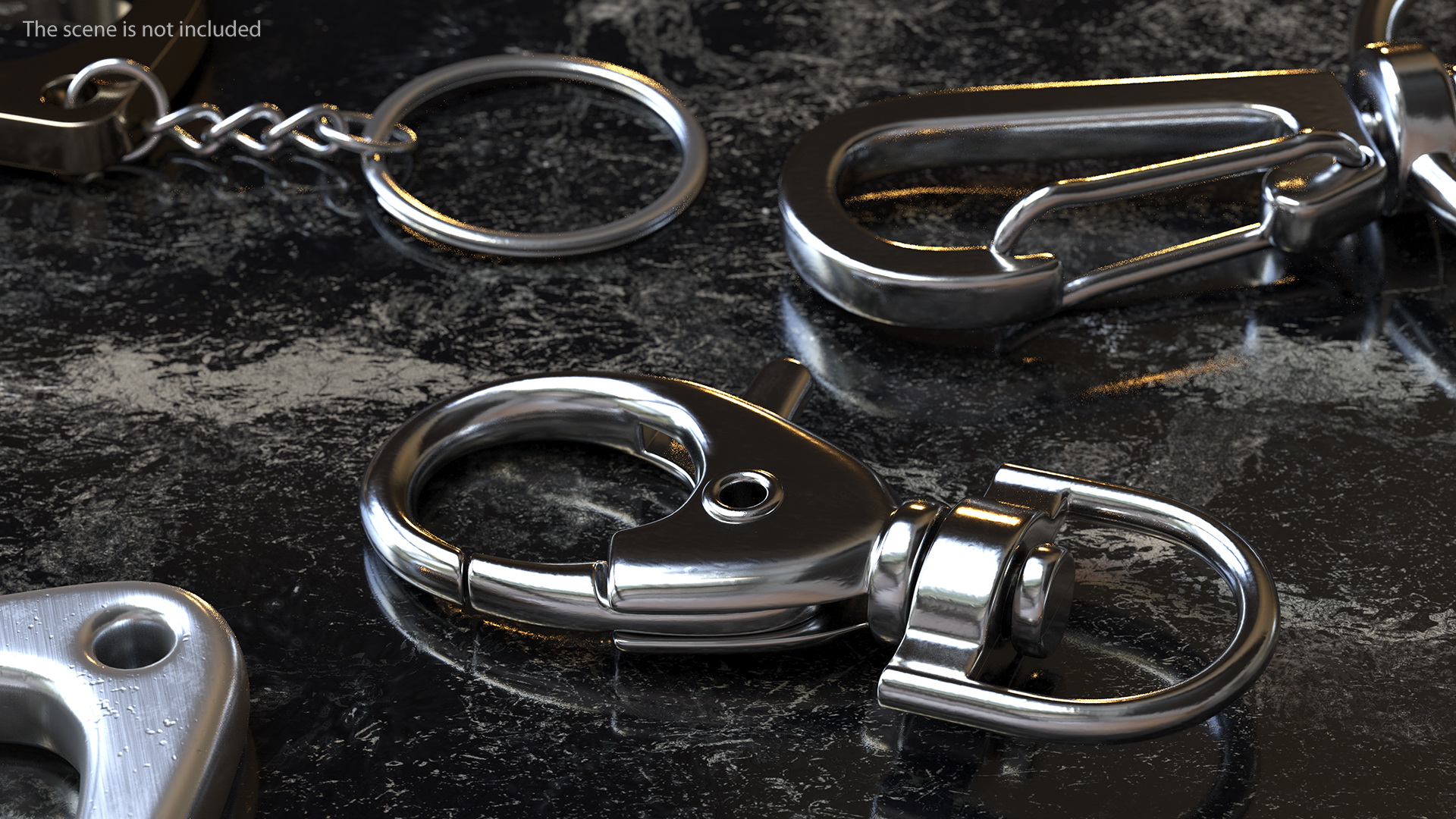 3D model Lobster Claw Clasp Silver