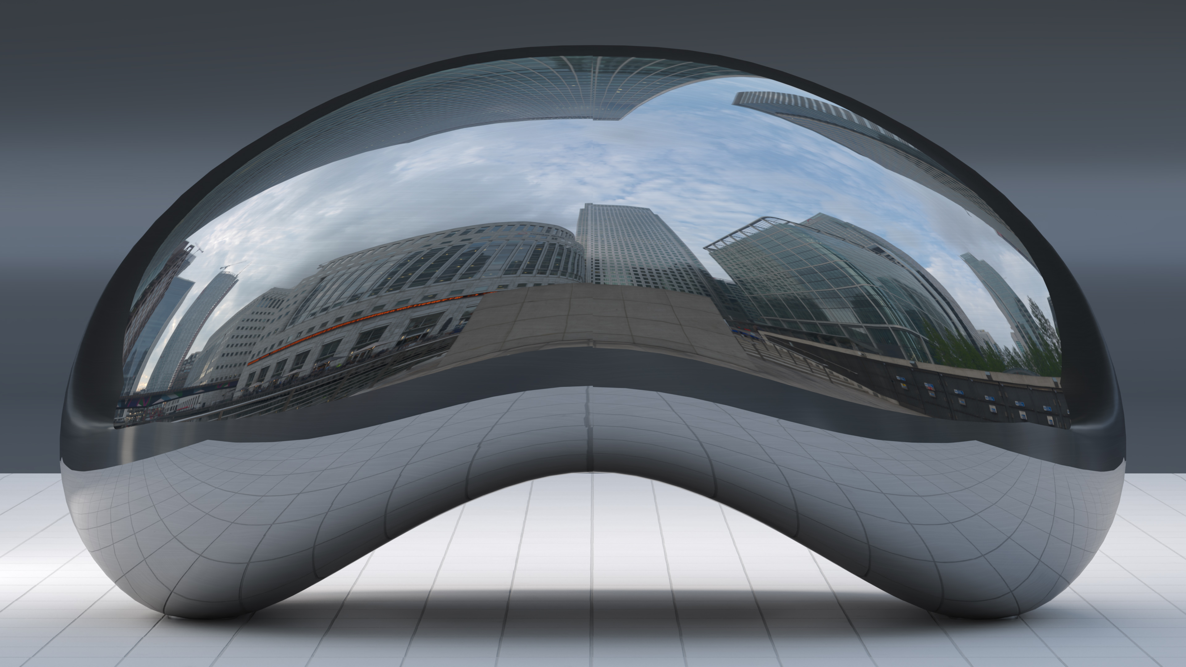 3D Cloud Gate Sculpture Chicago model