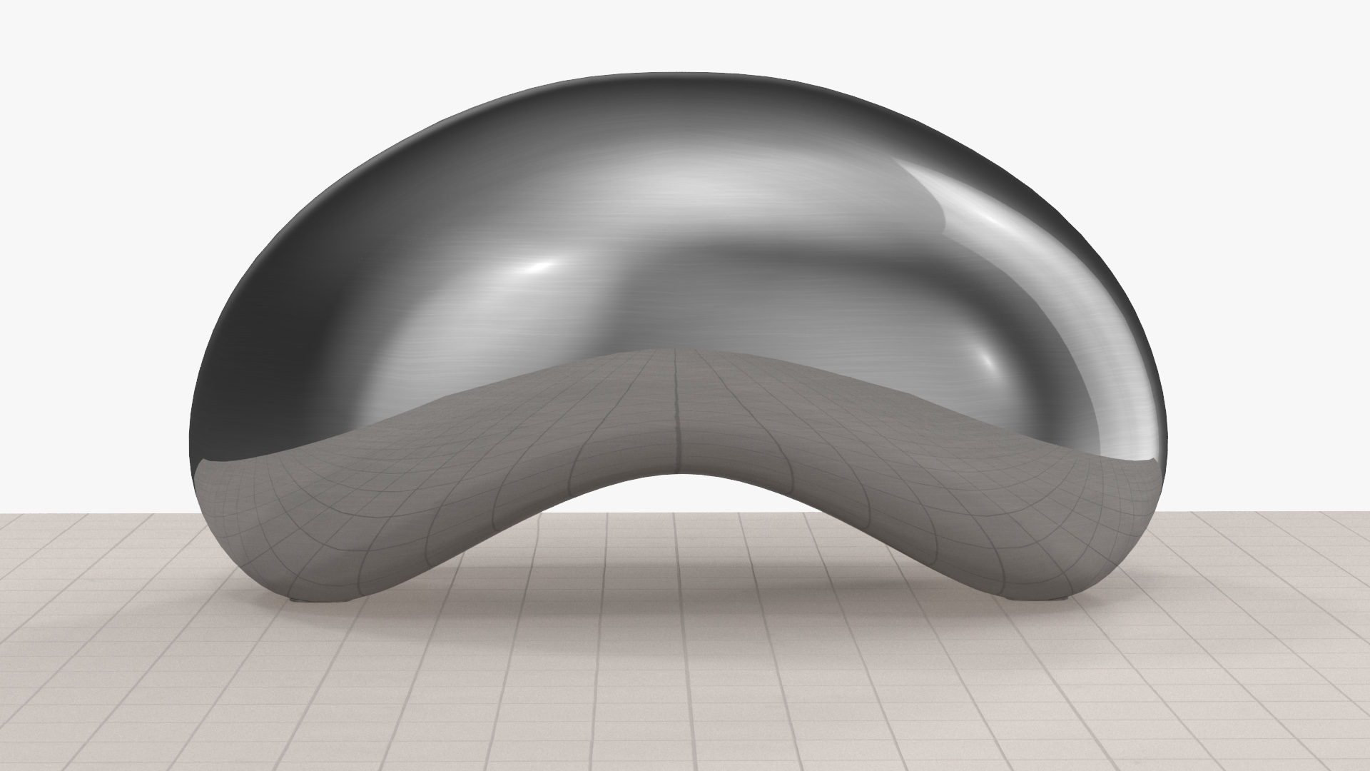 3D Cloud Gate Sculpture Chicago model