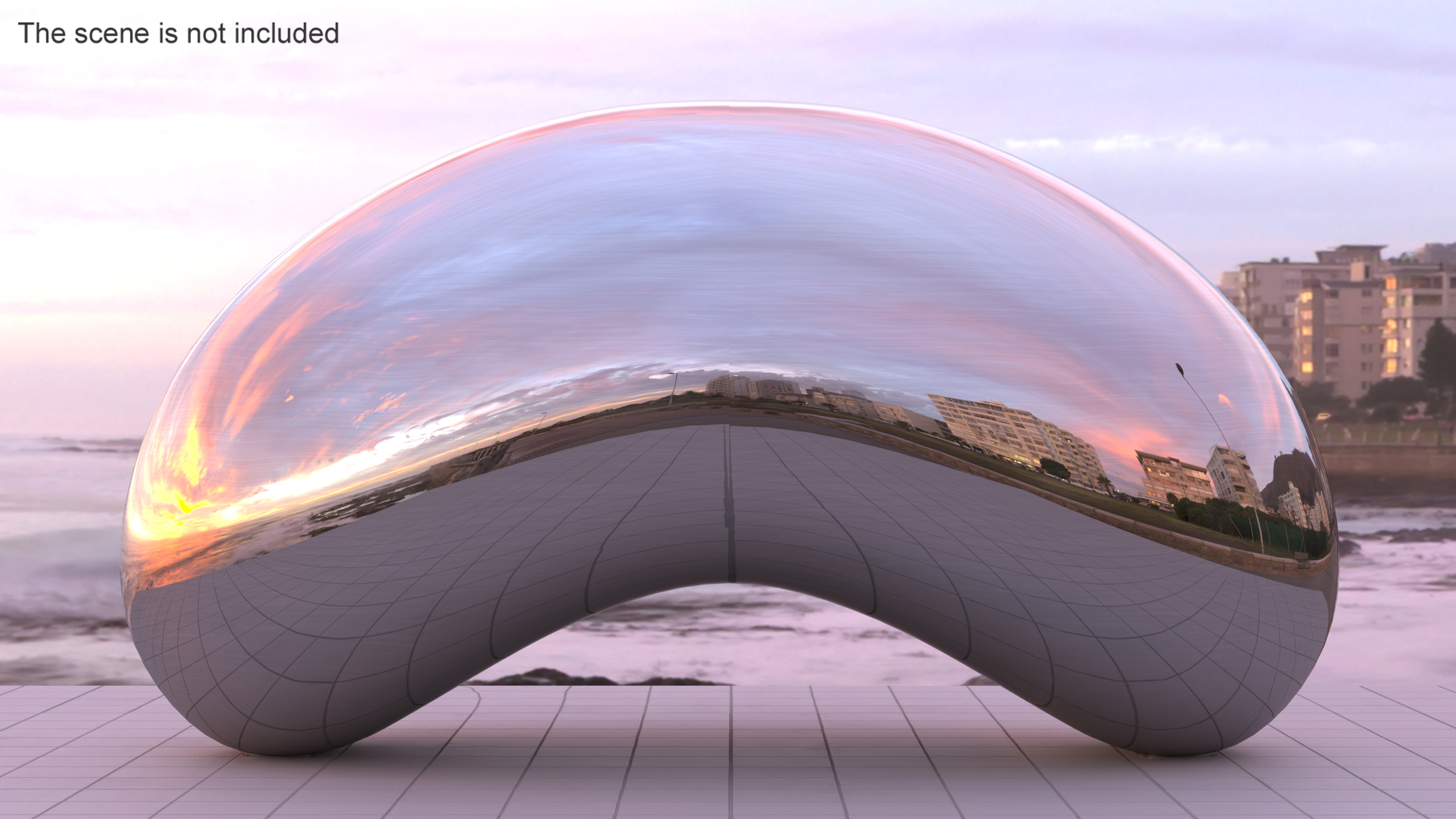3D Cloud Gate Sculpture Chicago model