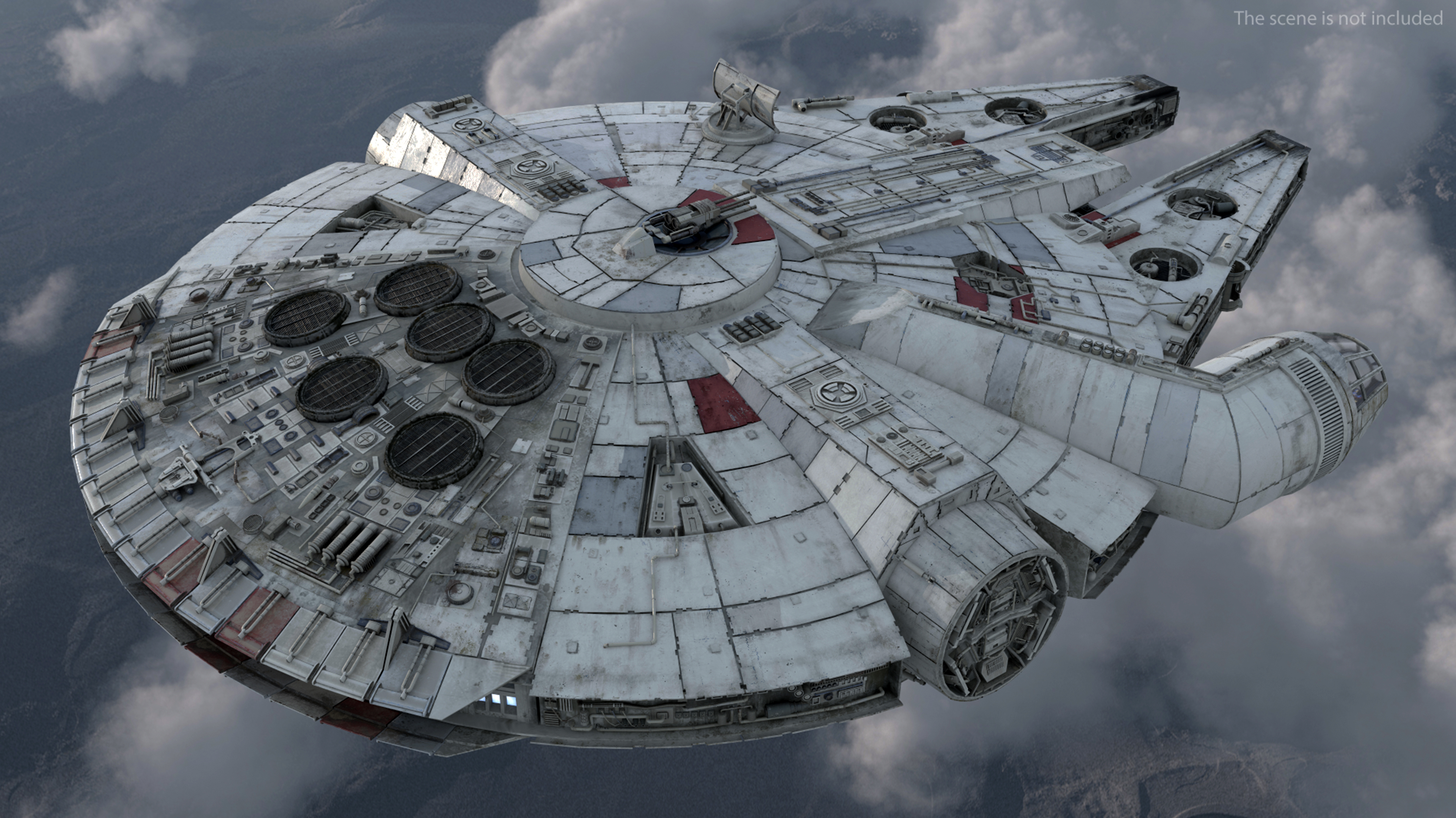 3D Millennium Falcon Spacecraft model
