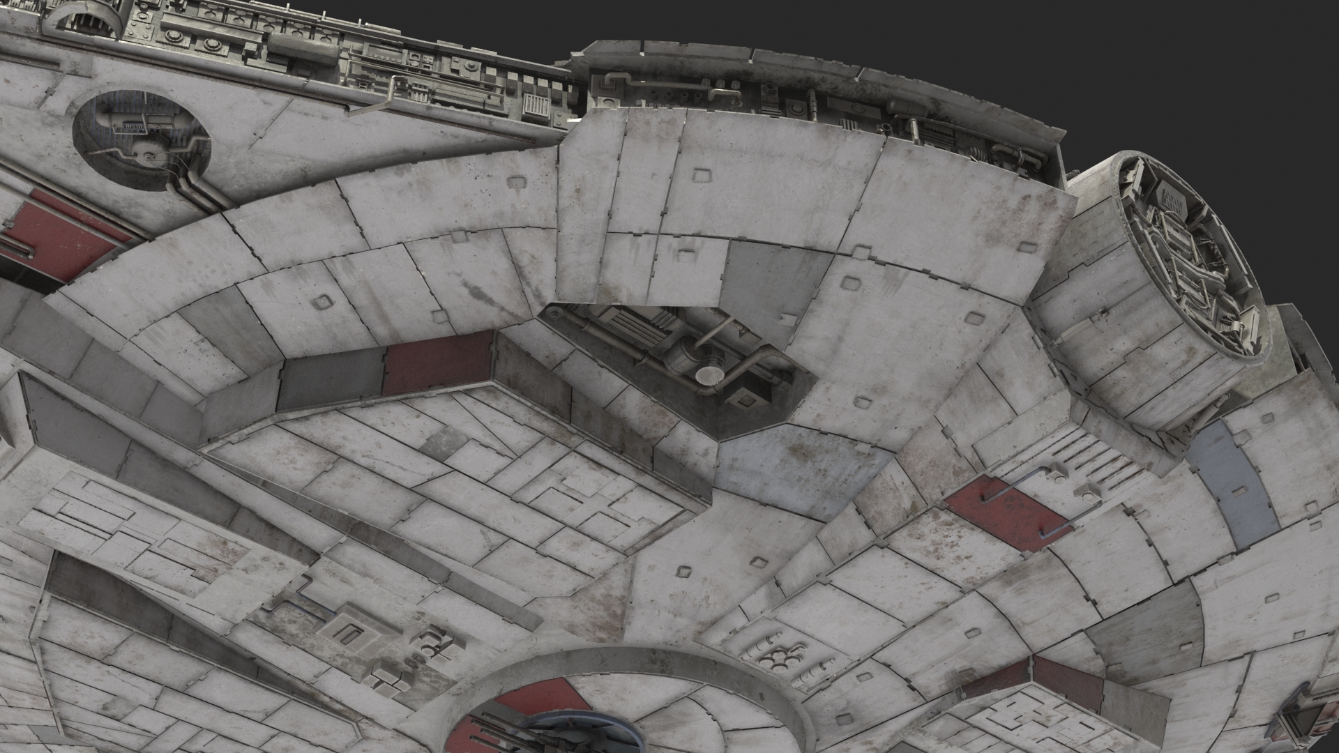 3D Millennium Falcon Spacecraft model