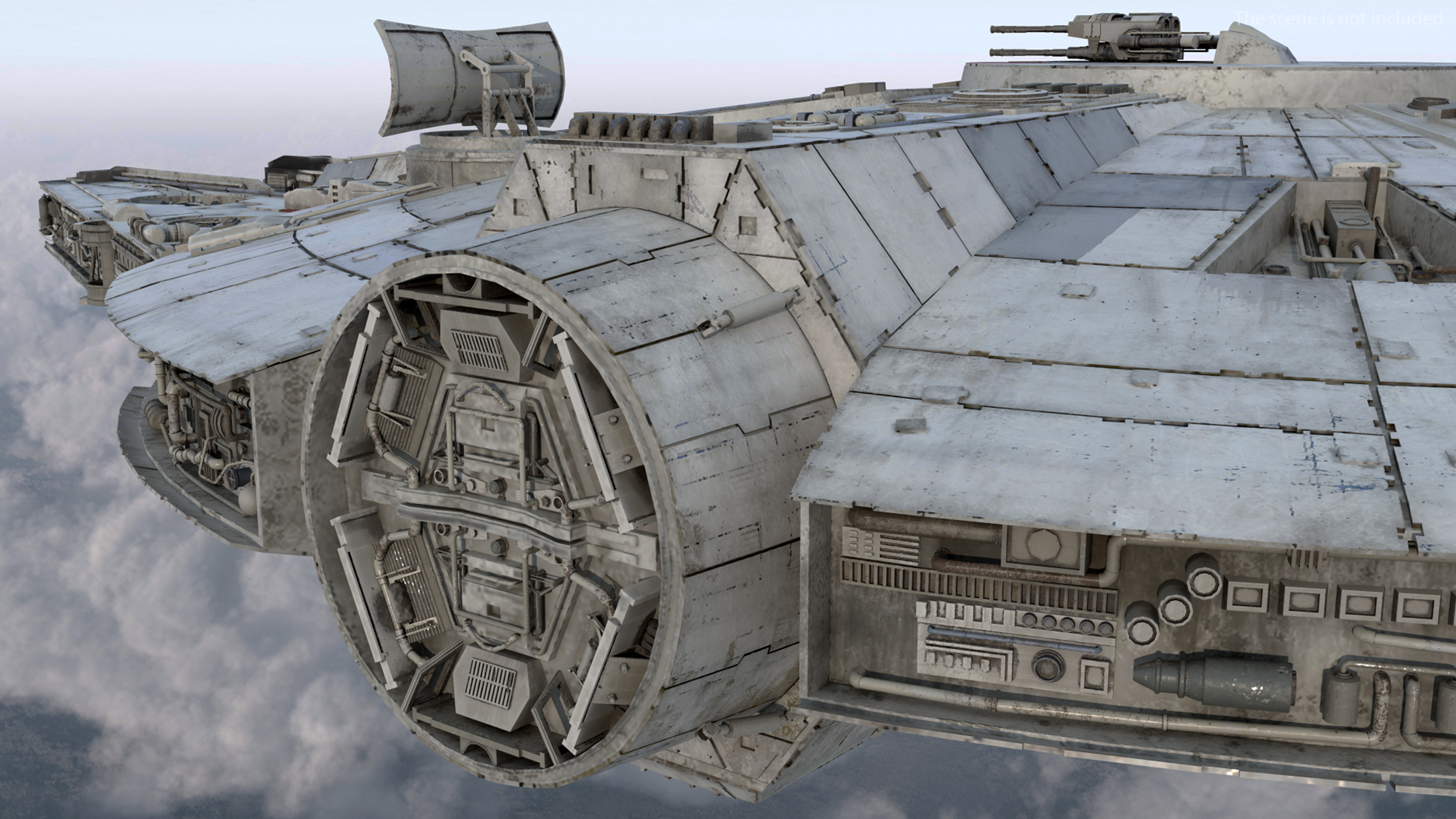 3D Millennium Falcon Spacecraft model