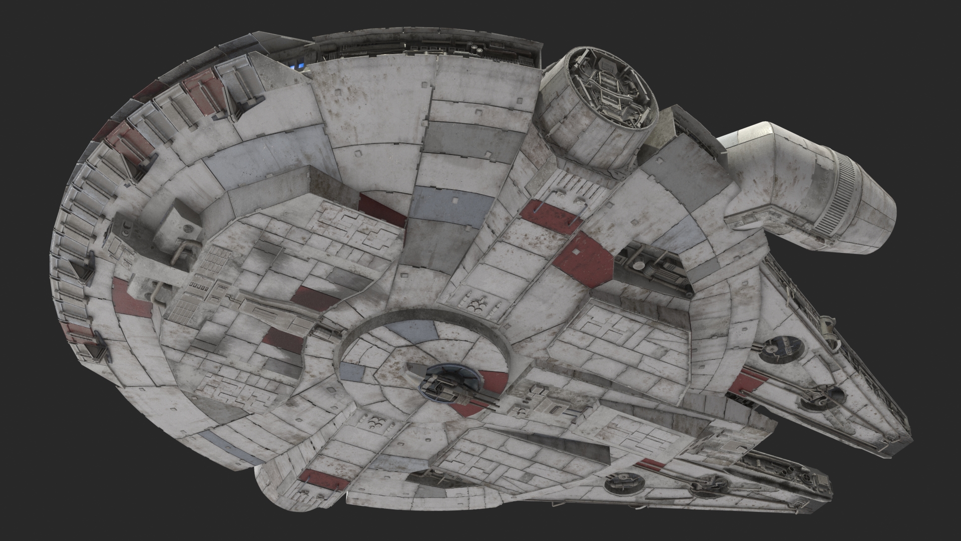 3D Millennium Falcon Spacecraft model