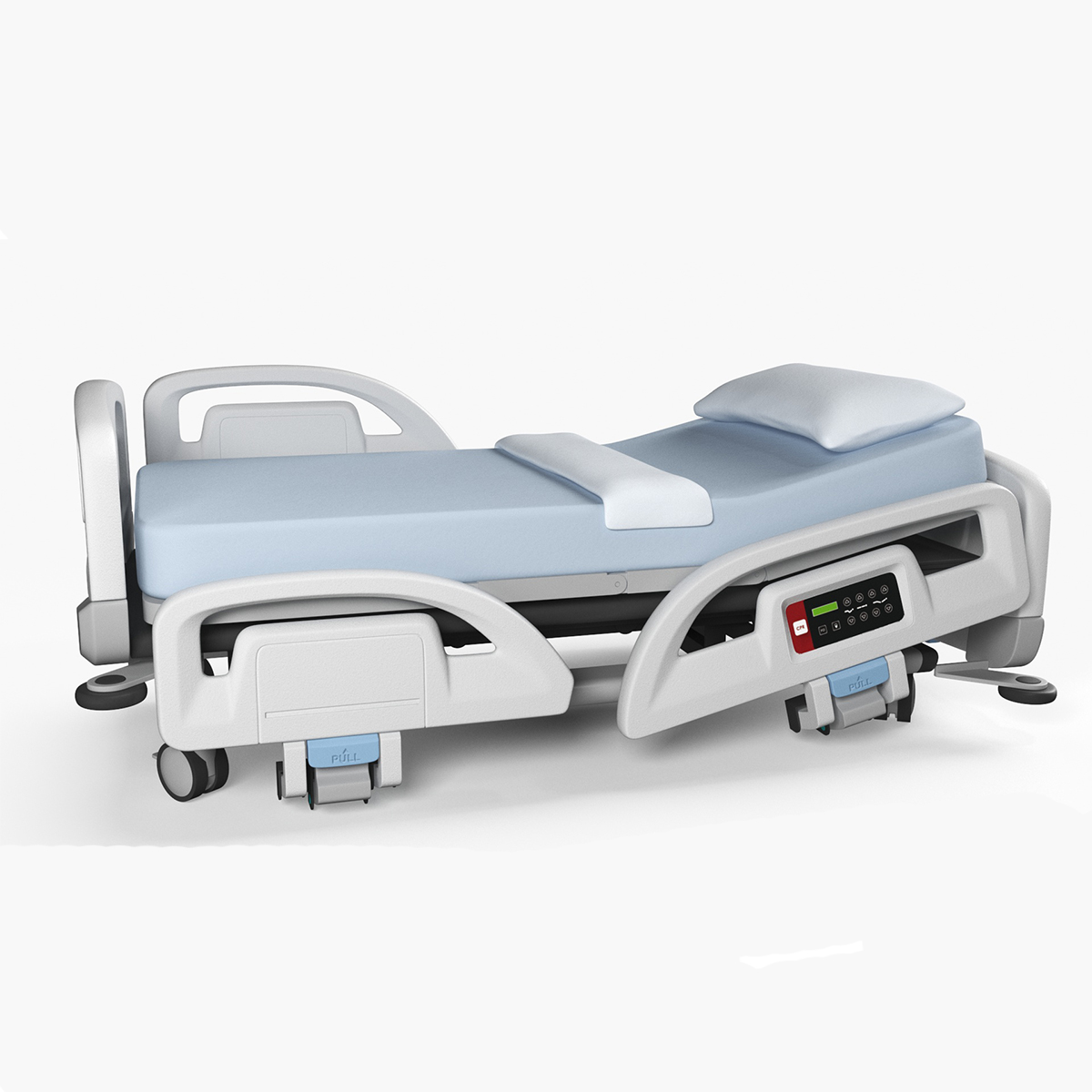 Smart Hospital Bed Off State Rigged for Maya 3D model