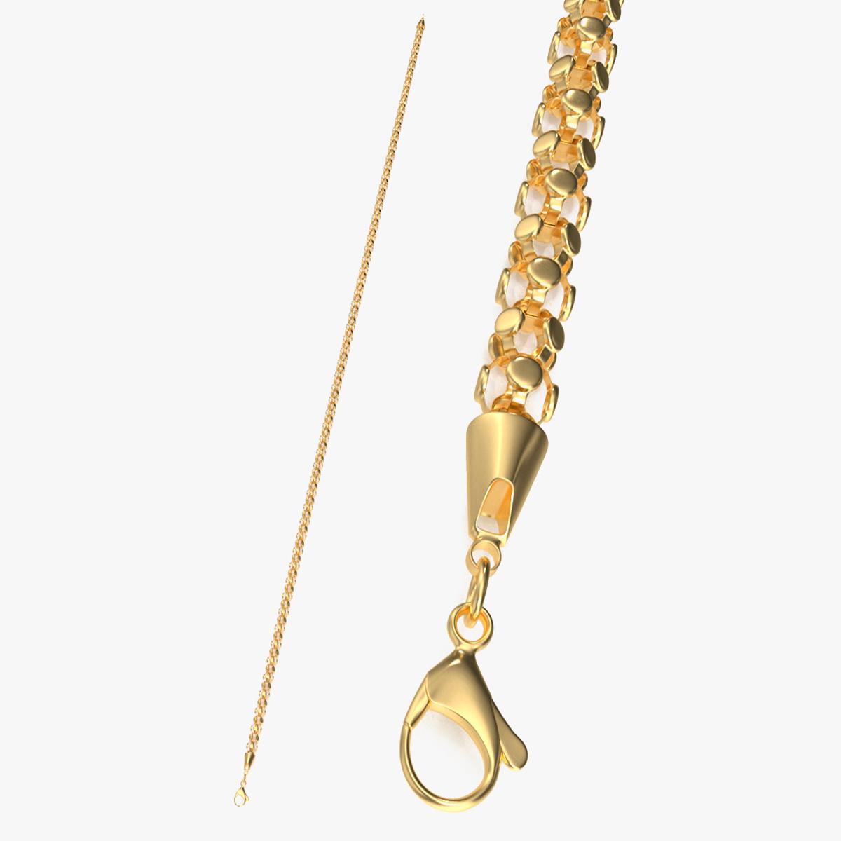 3D model Golden Popcorn Chain