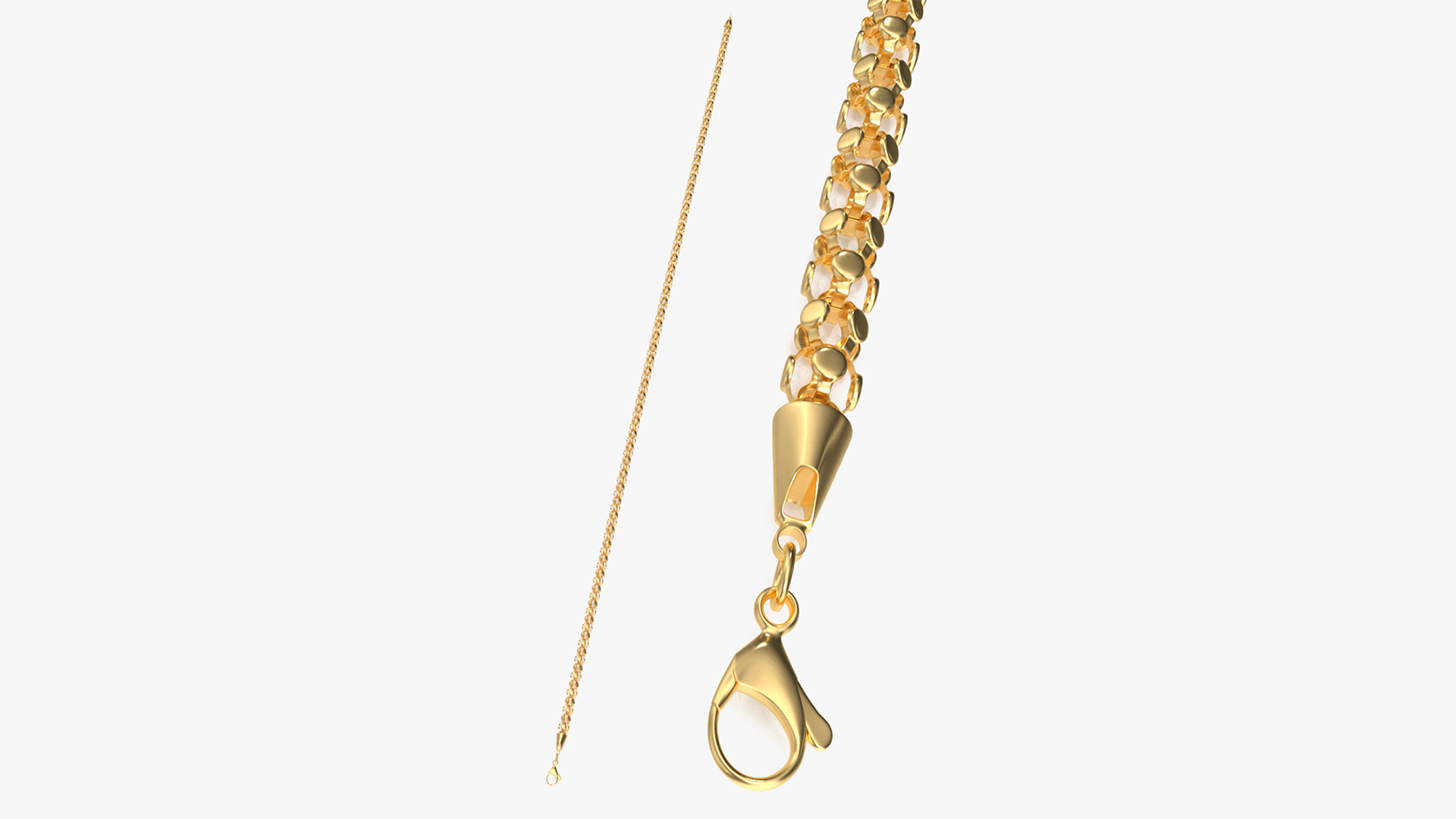 3D model Golden Popcorn Chain