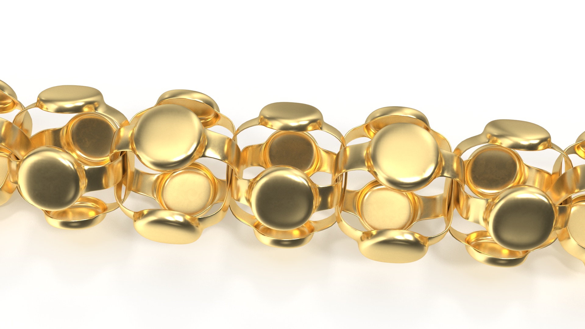 3D model Golden Popcorn Chain