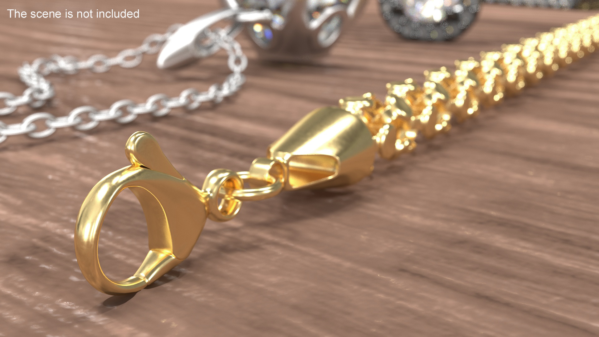3D model Golden Popcorn Chain