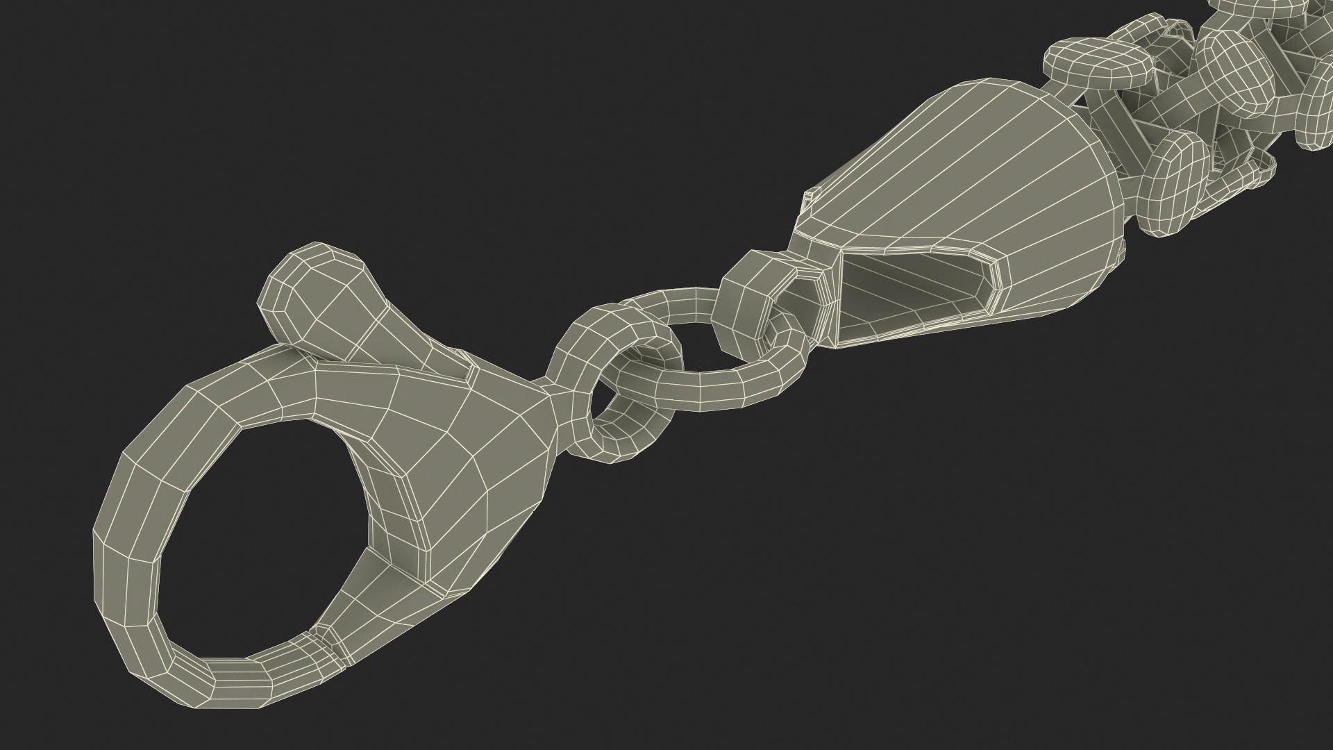 3D model Golden Popcorn Chain
