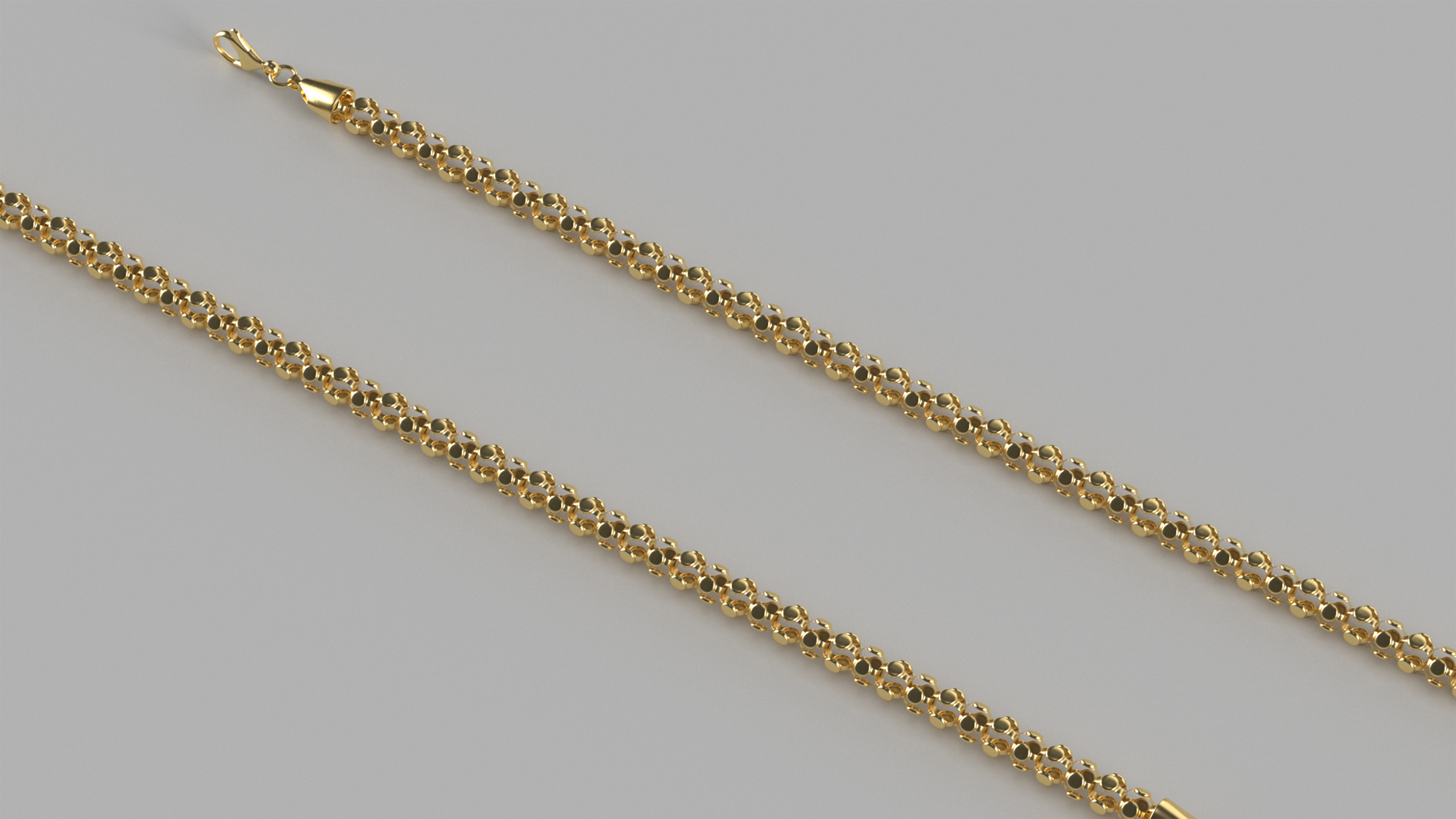 3D model Golden Popcorn Chain