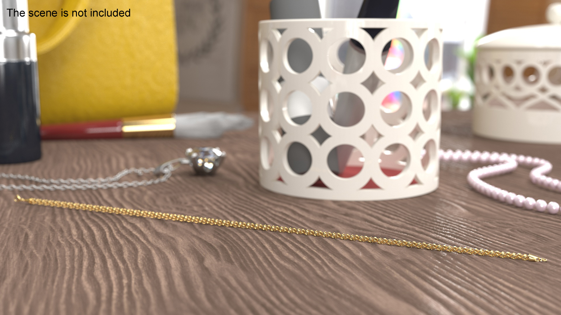 3D model Golden Popcorn Chain