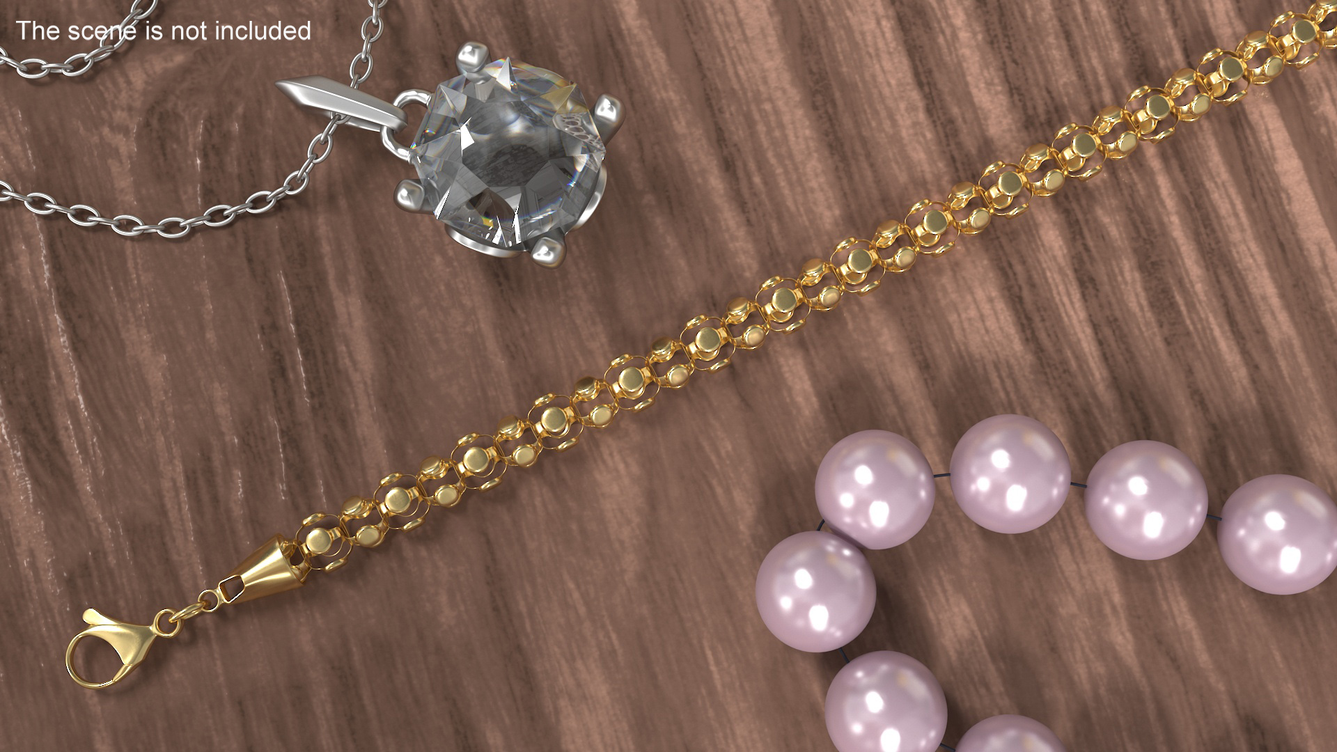 3D model Golden Popcorn Chain