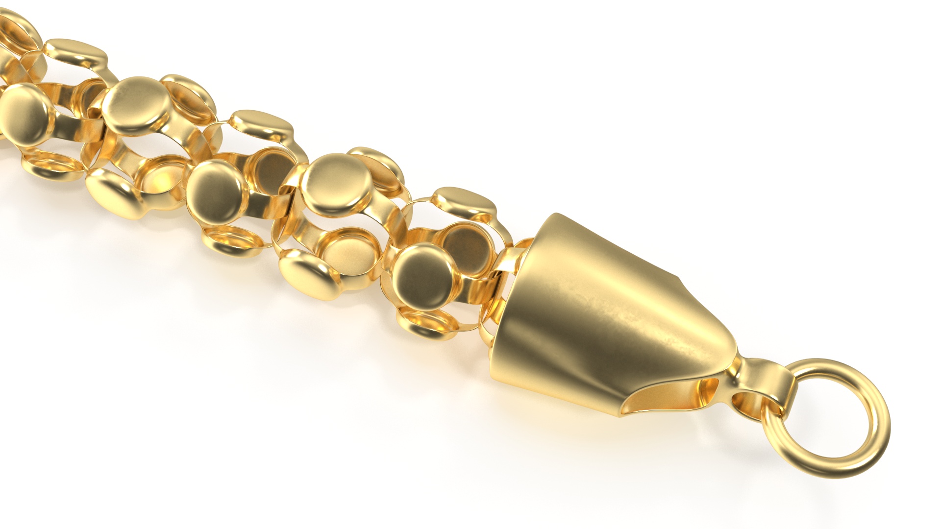 3D model Golden Popcorn Chain