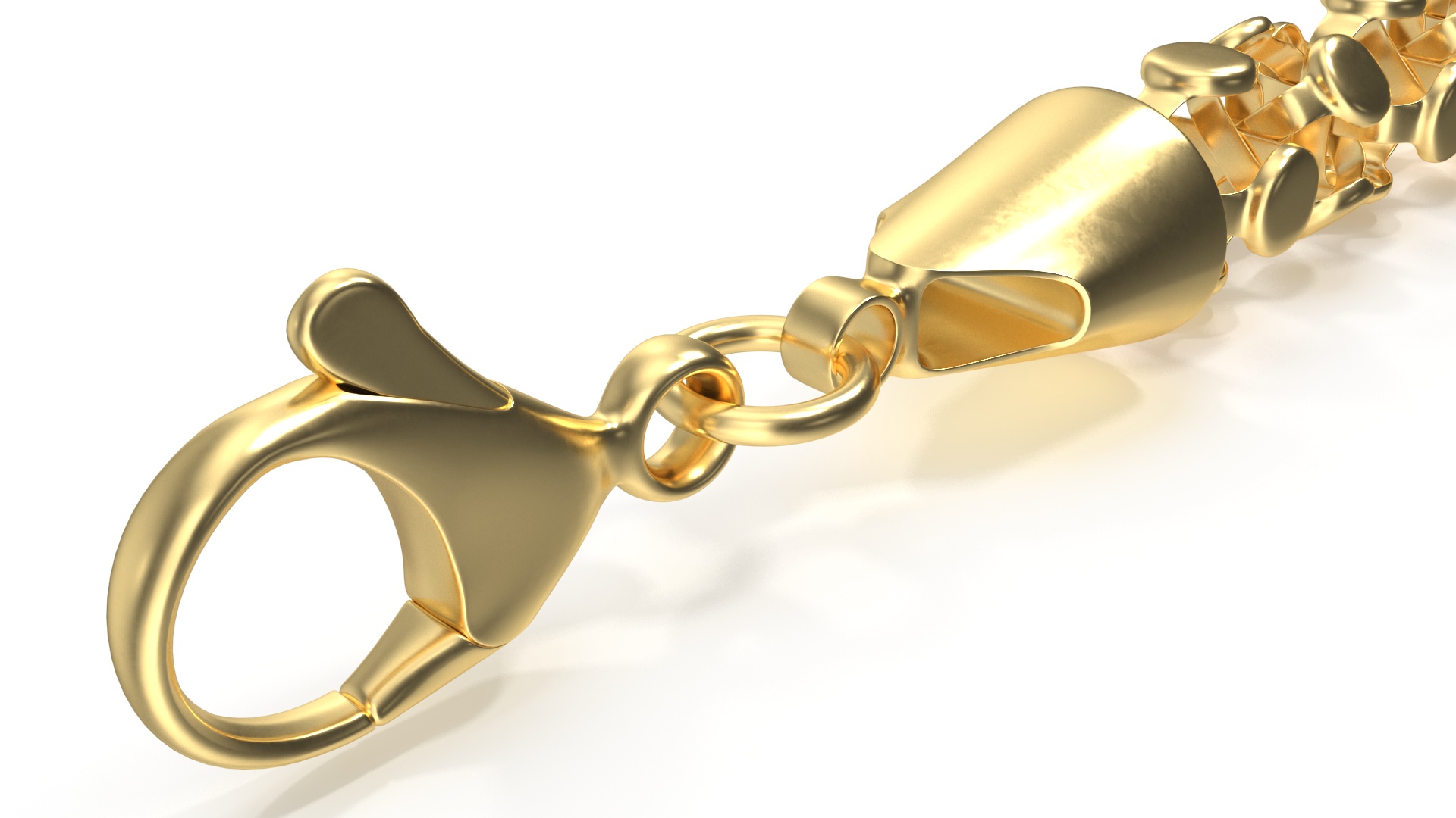 3D model Golden Popcorn Chain