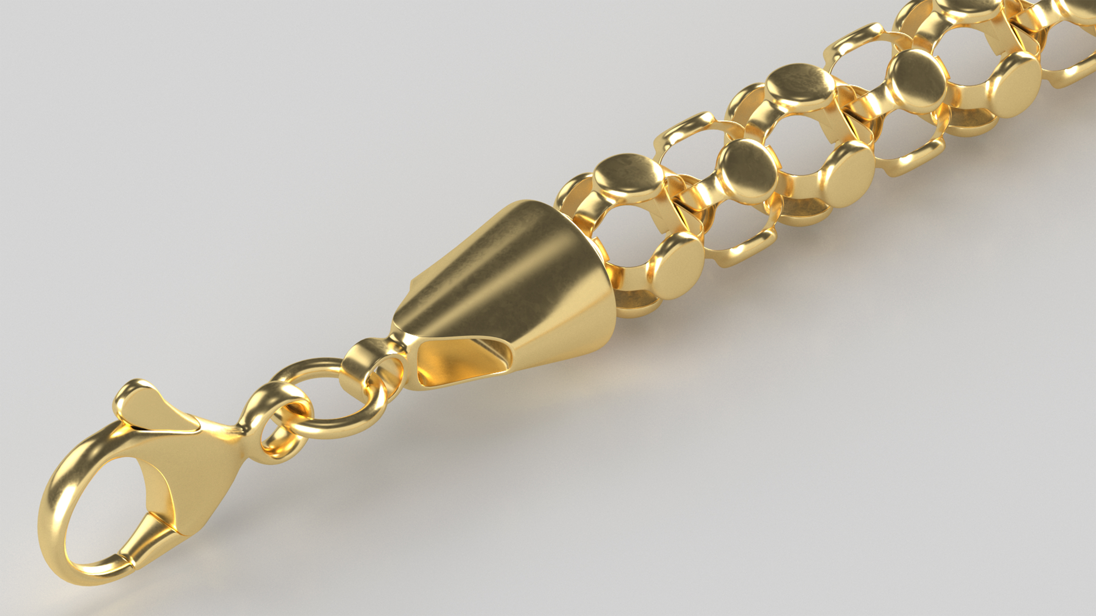 3D model Golden Popcorn Chain