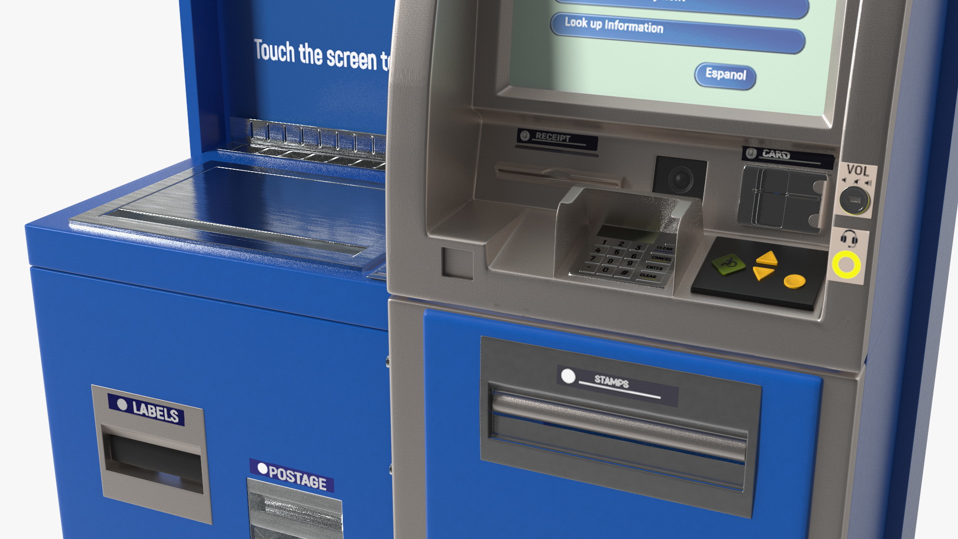 United States Postal Self Service Kiosk 3D model