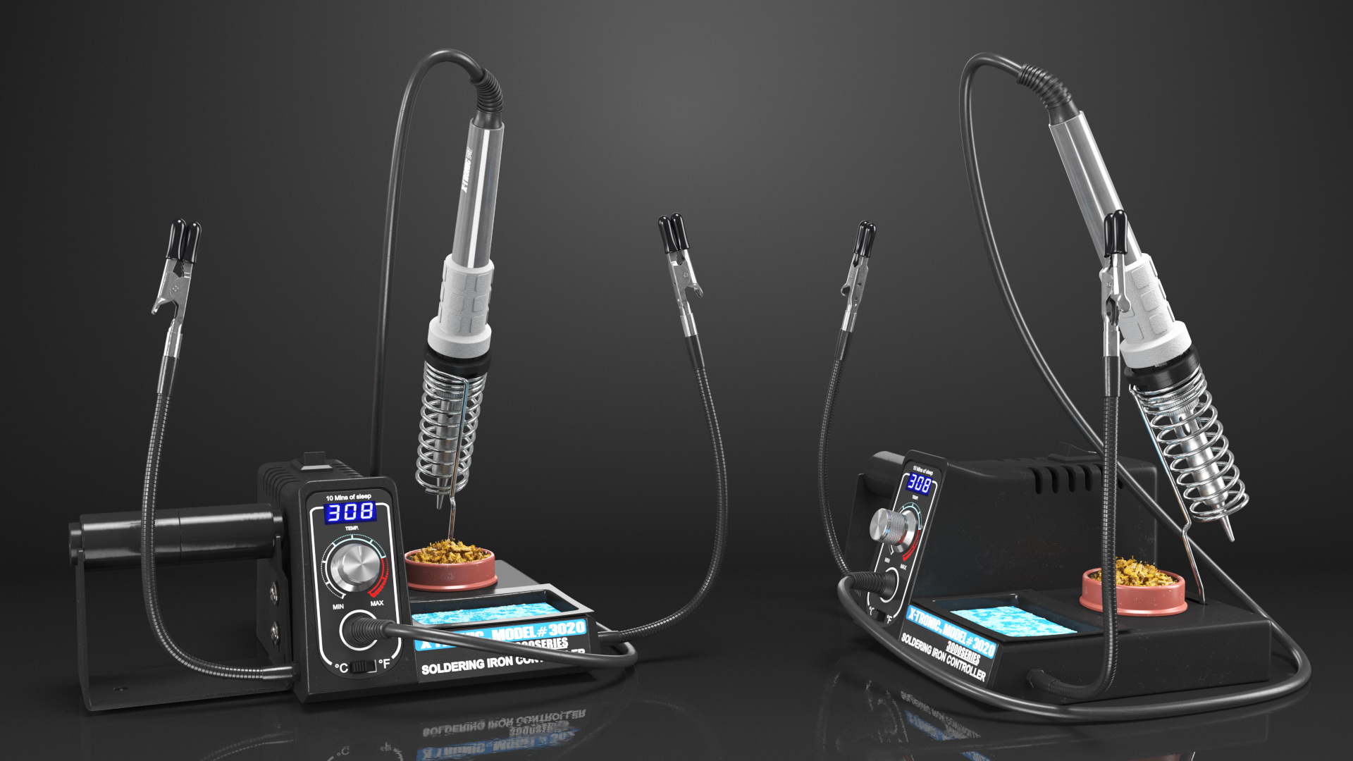 X Tronic Model 3020 XTS LED Soldering Station Kit 3D model