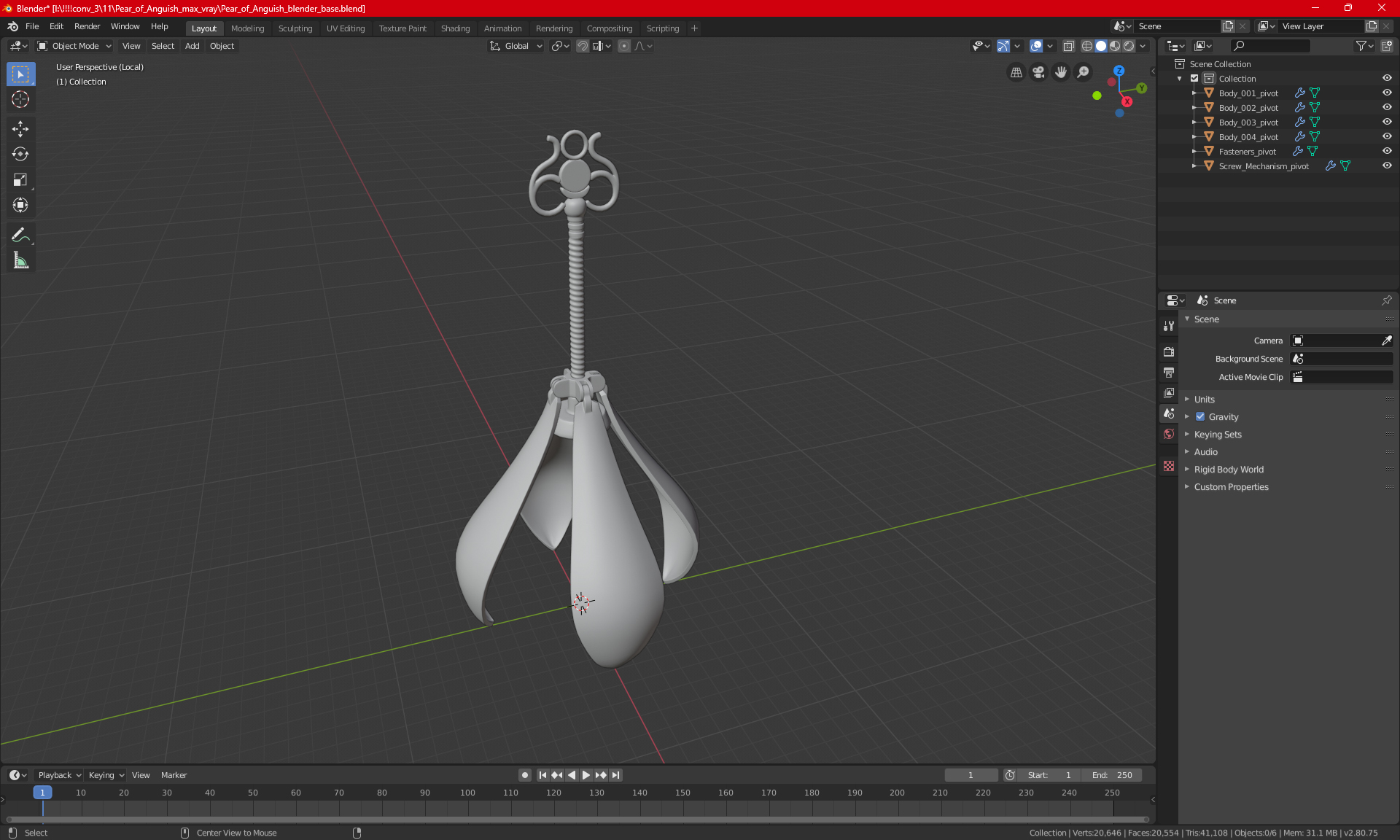 3D model Pear of Anguish