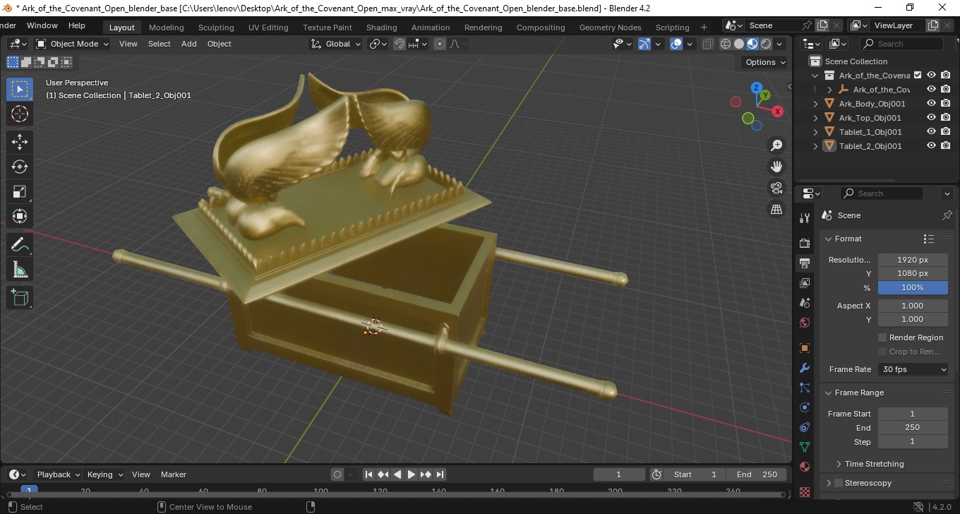 Ark of the Covenant Open 3D model