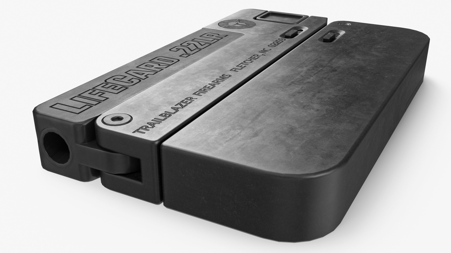 3D Foldable Wallet Pistol Unfolded