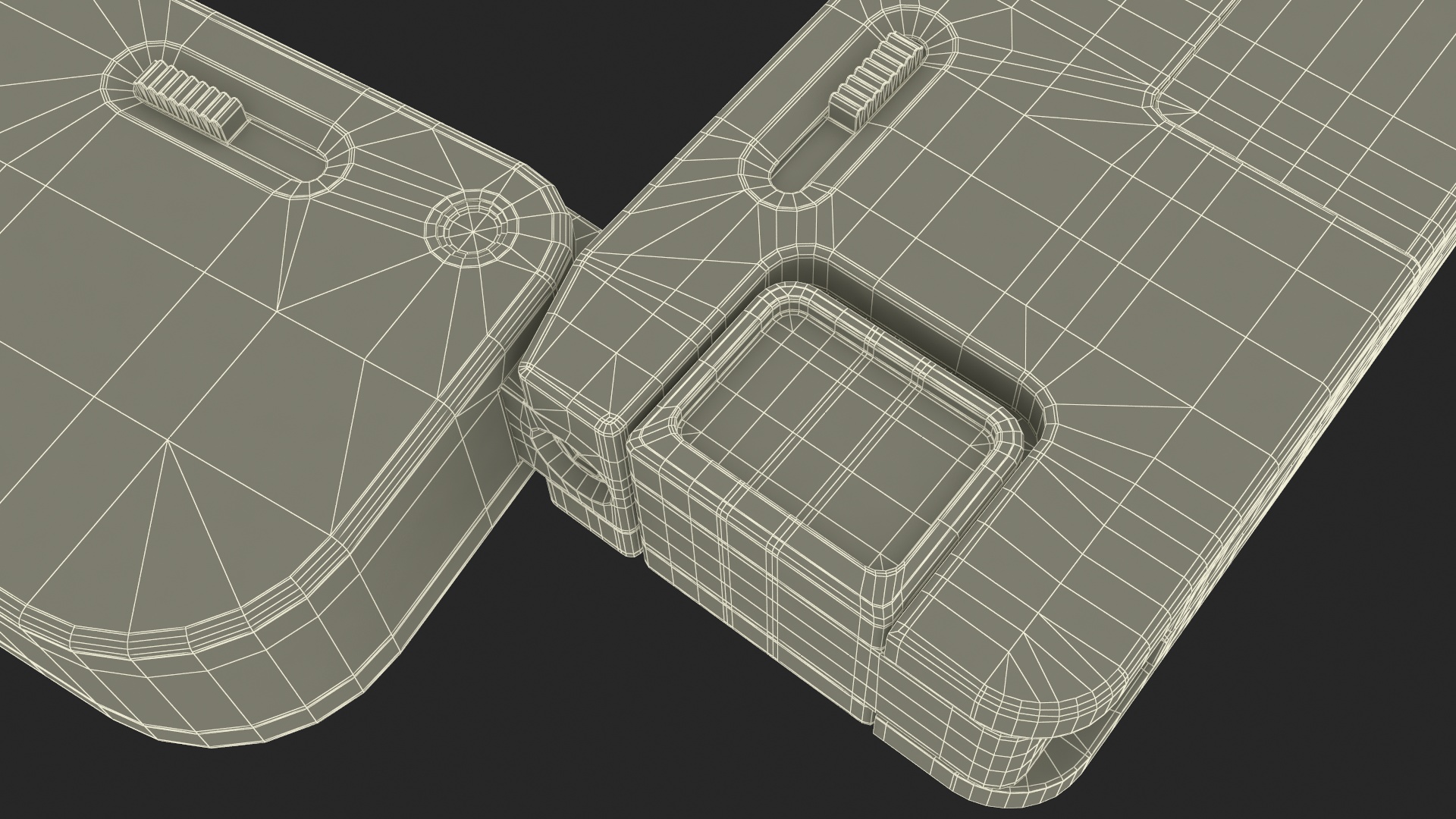3D Foldable Wallet Pistol Unfolded