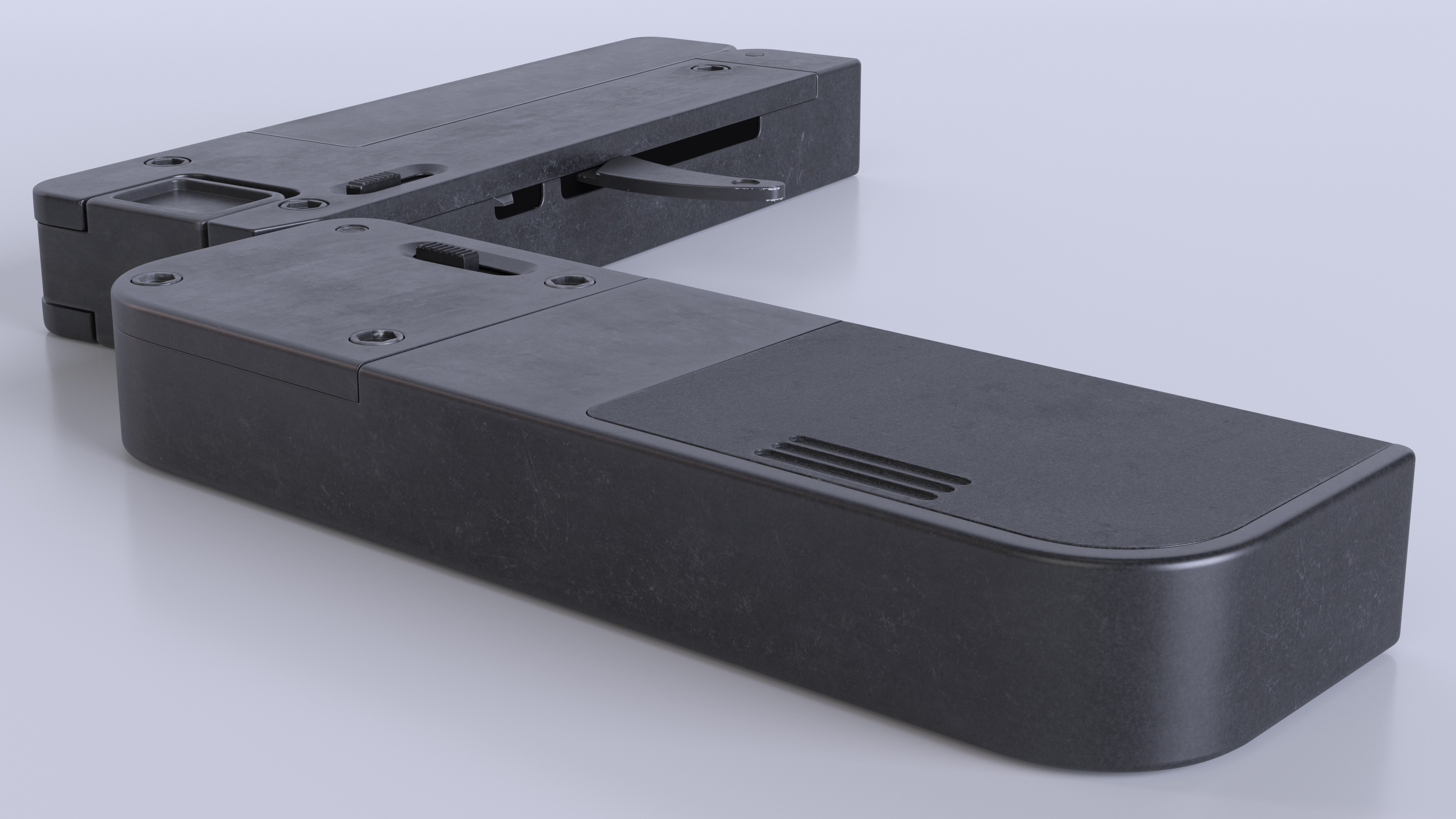 3D Foldable Wallet Pistol Unfolded