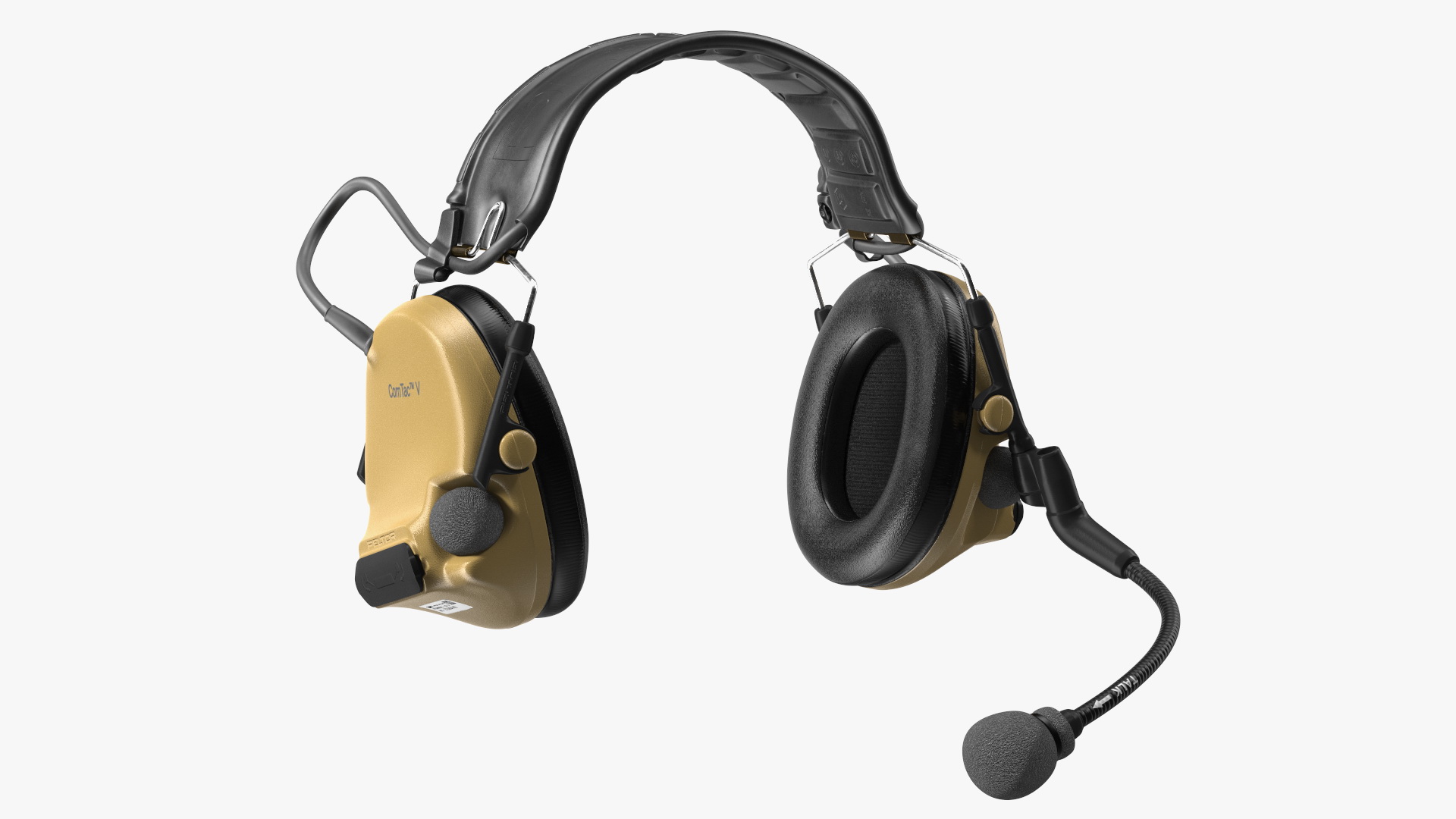 3D Comtak Tactical Headset on Head