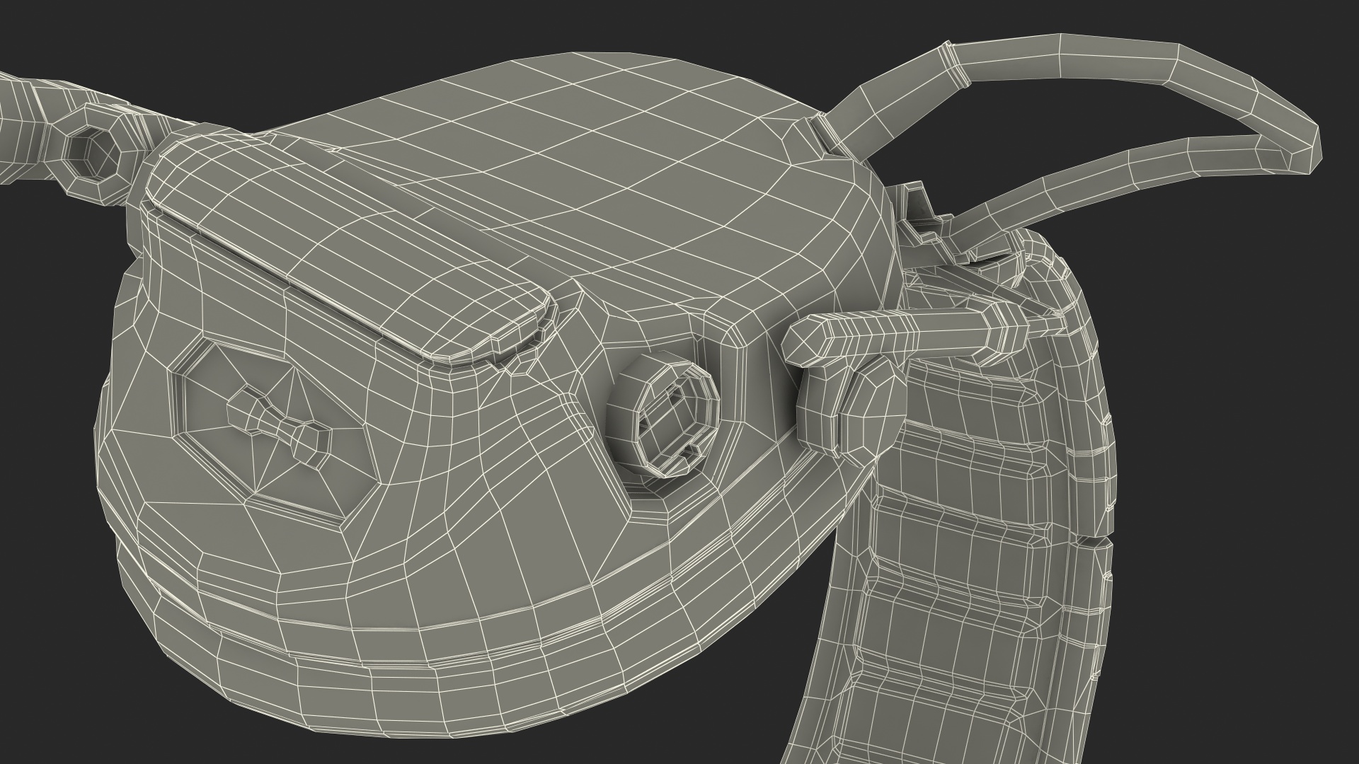3D Comtak Tactical Headset on Head