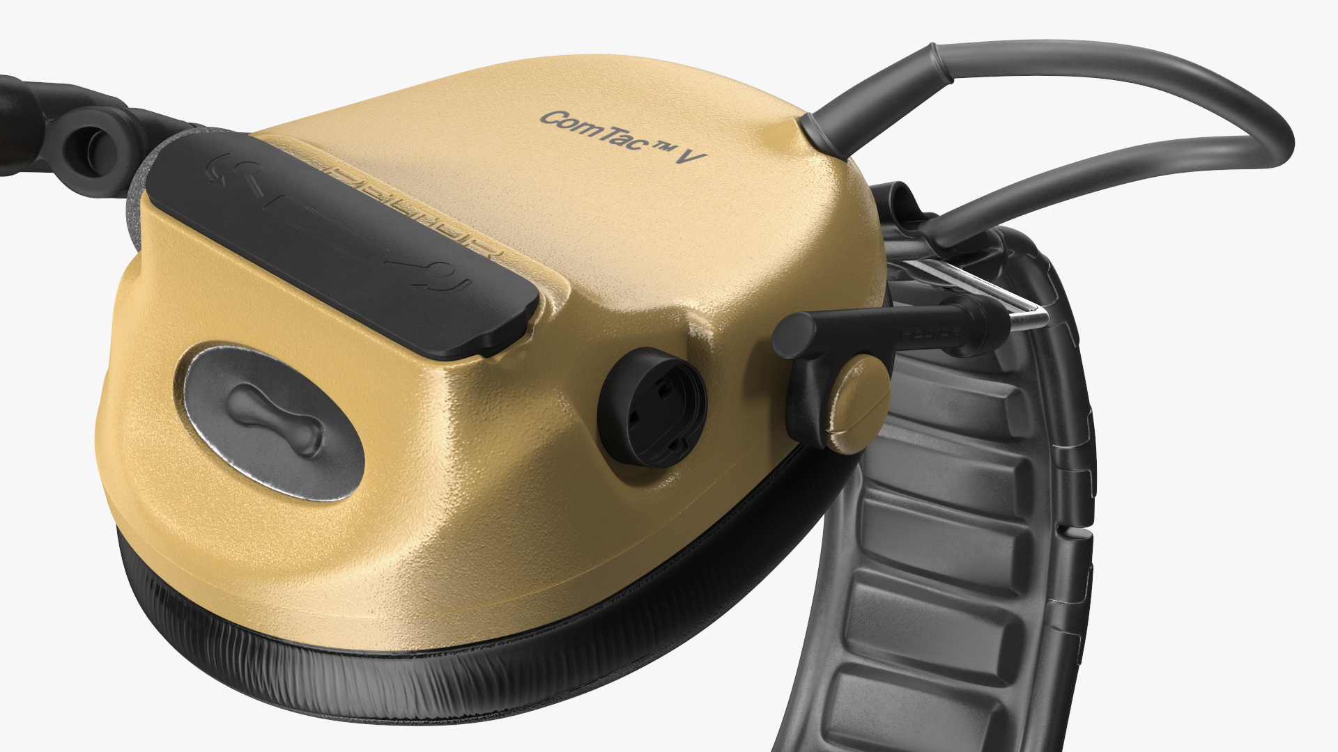 3D Comtak Tactical Headset on Head