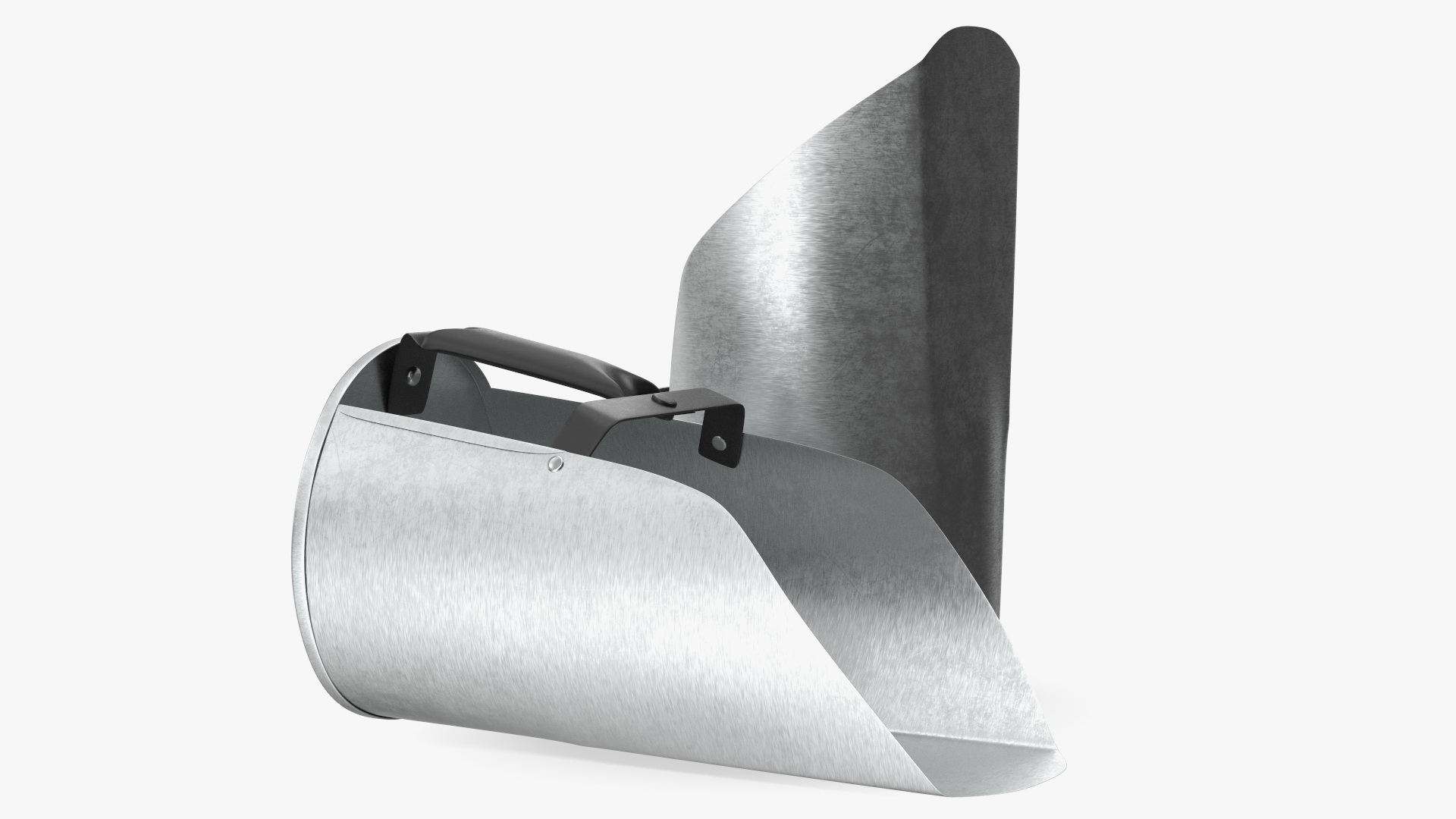 Galvanized Steel Feed Scoop 3D