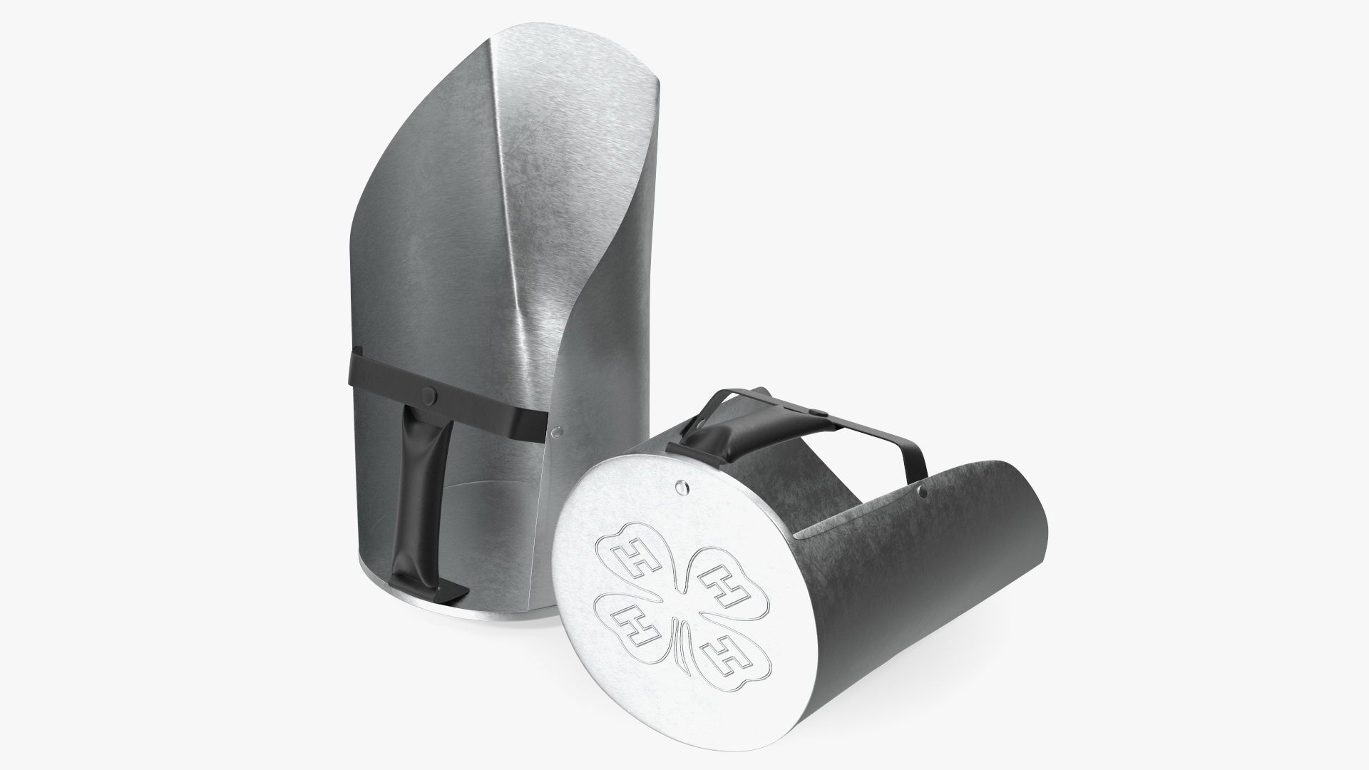 Galvanized Steel Feed Scoop 3D