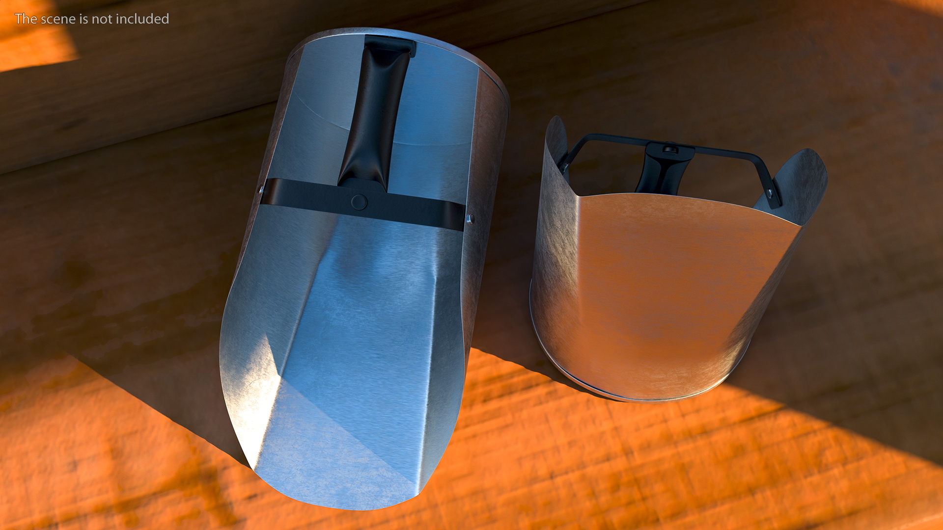Galvanized Steel Feed Scoop 3D
