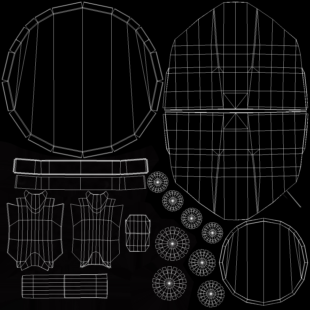 Galvanized Steel Feed Scoop 3D