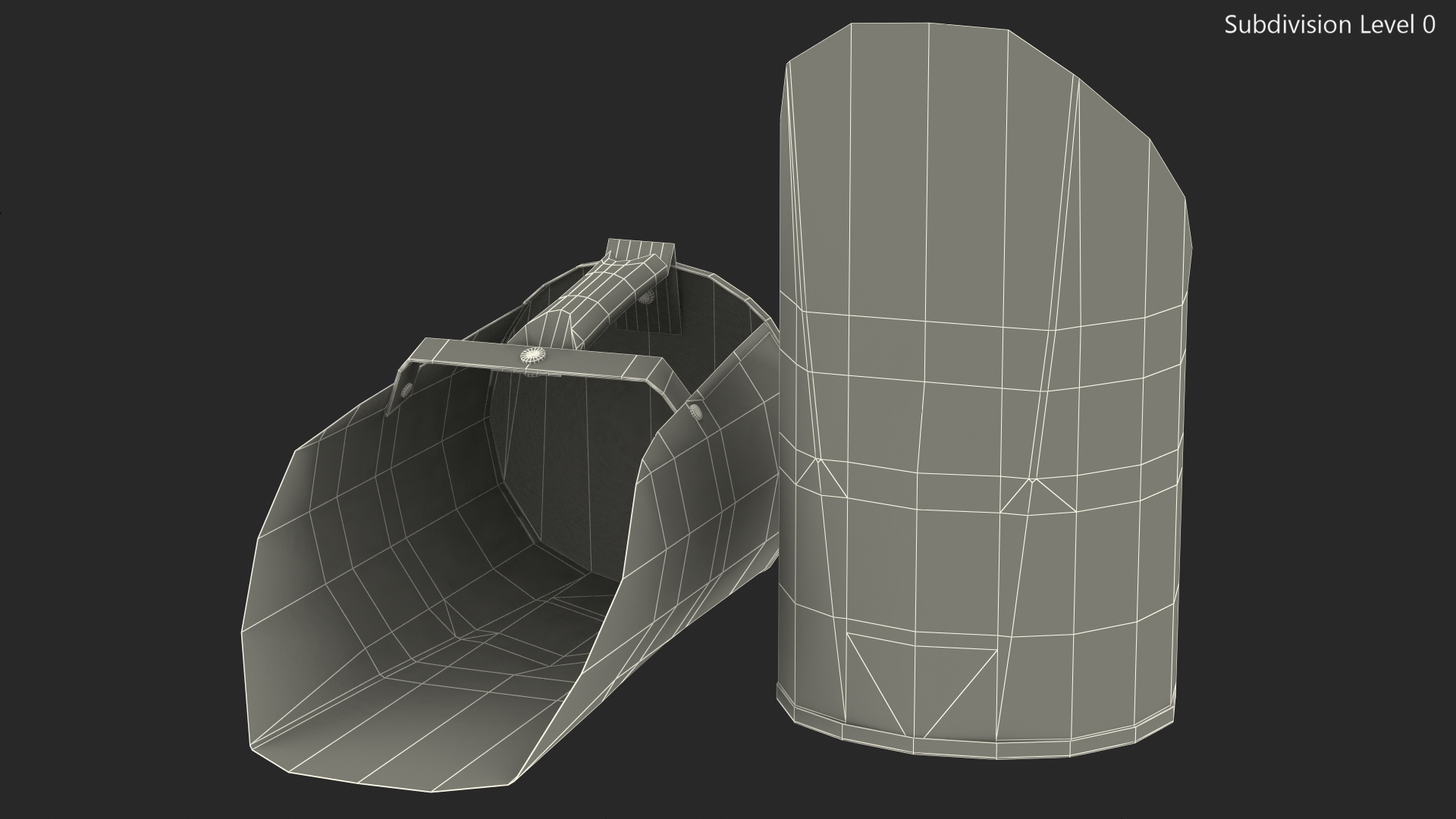 Galvanized Steel Feed Scoop 3D