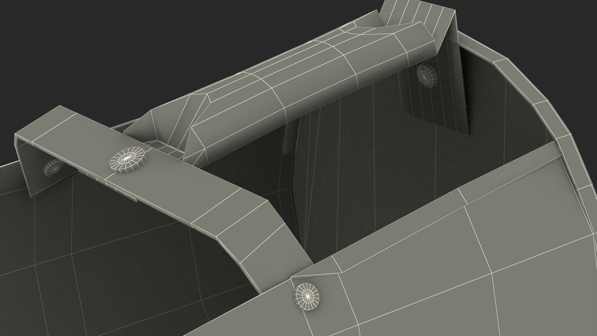 Galvanized Steel Feed Scoop 3D