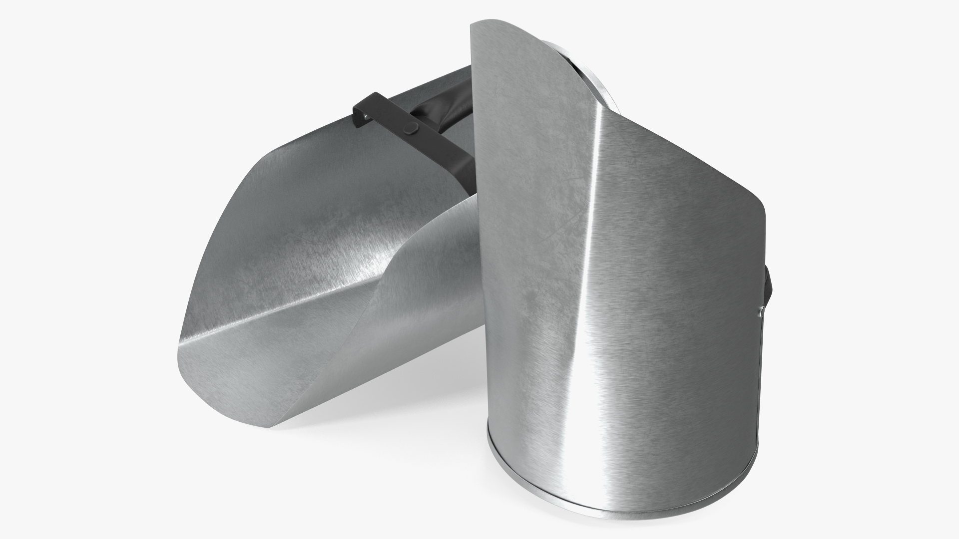 Galvanized Steel Feed Scoop 3D