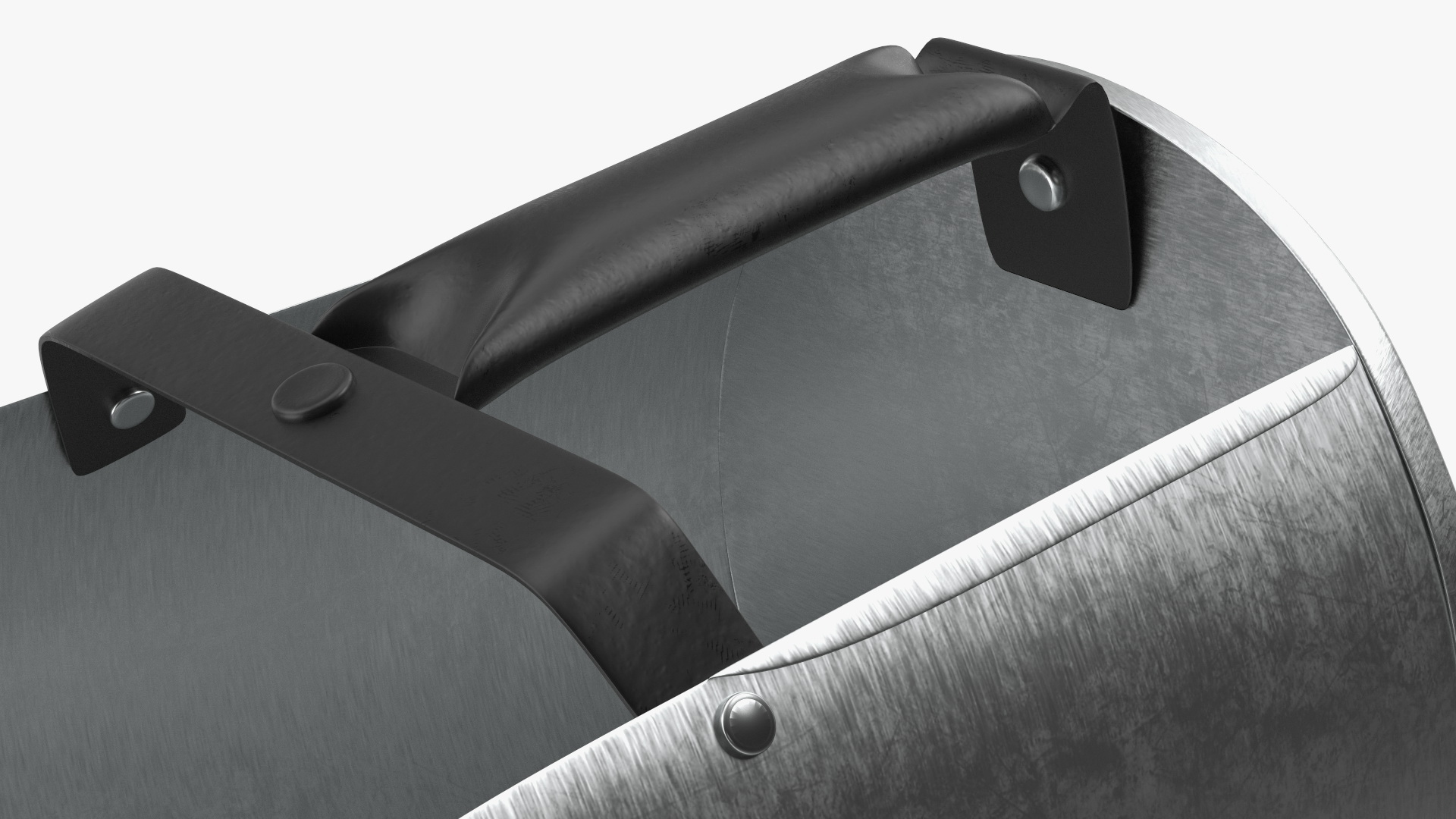 Galvanized Steel Feed Scoop 3D