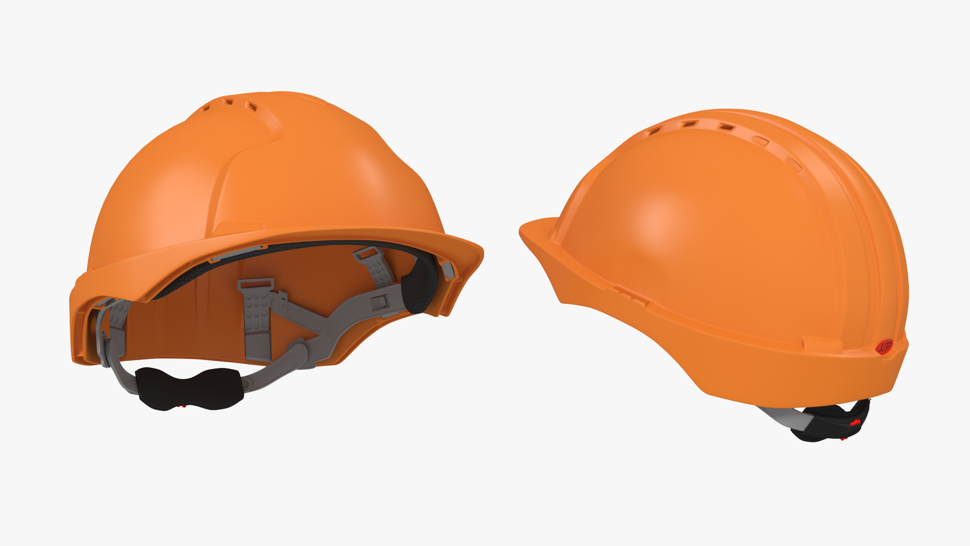 3D model Old Brick Red Wall With Worker