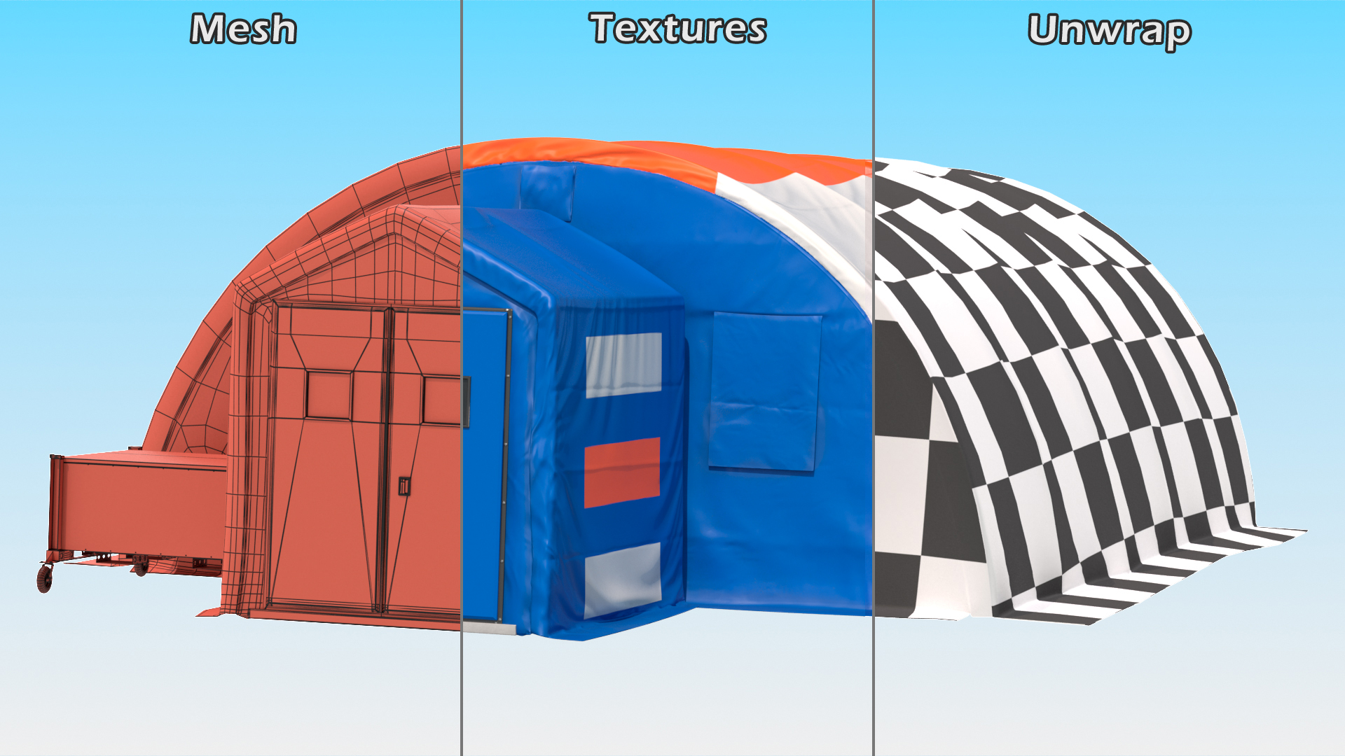 3D model Portable Negative Pressure Isolation Hospital