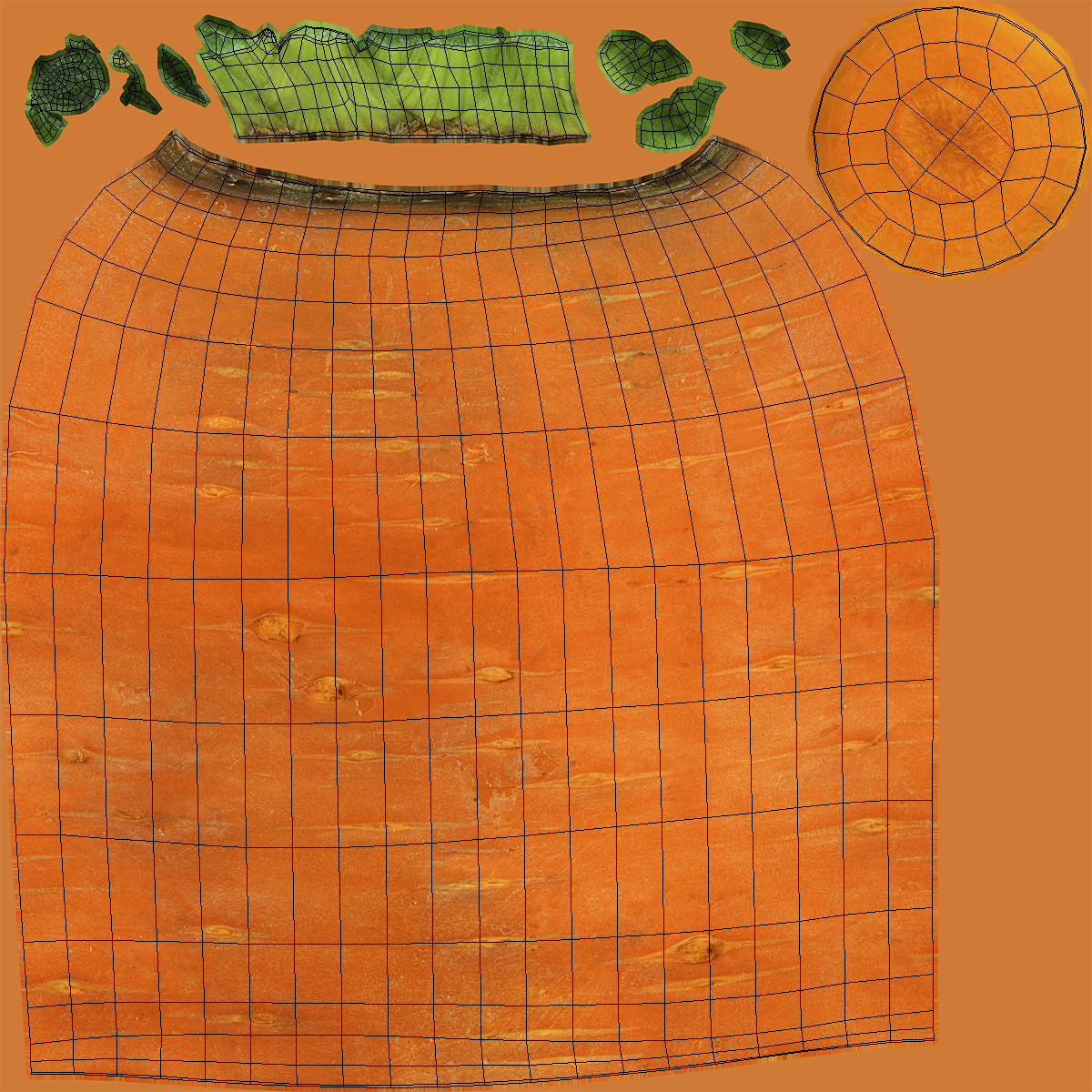 3D Half Carrot