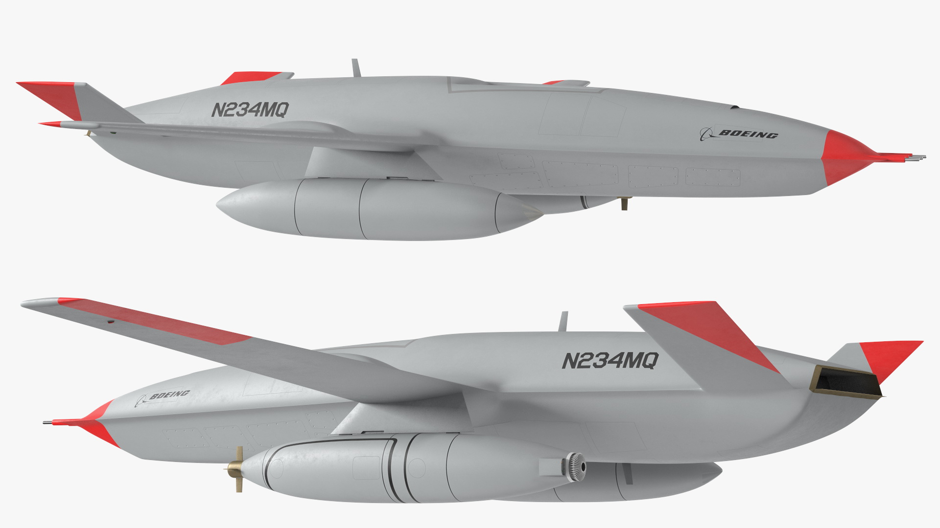 3D model Boeing MQ25 Stingray Aerial Refueling Drone Rigged