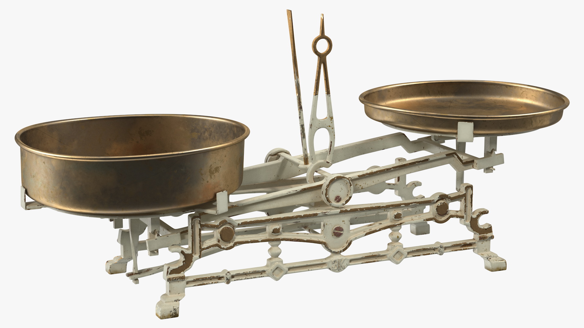 Old Vintage Kitchen Scale Rigged 3D