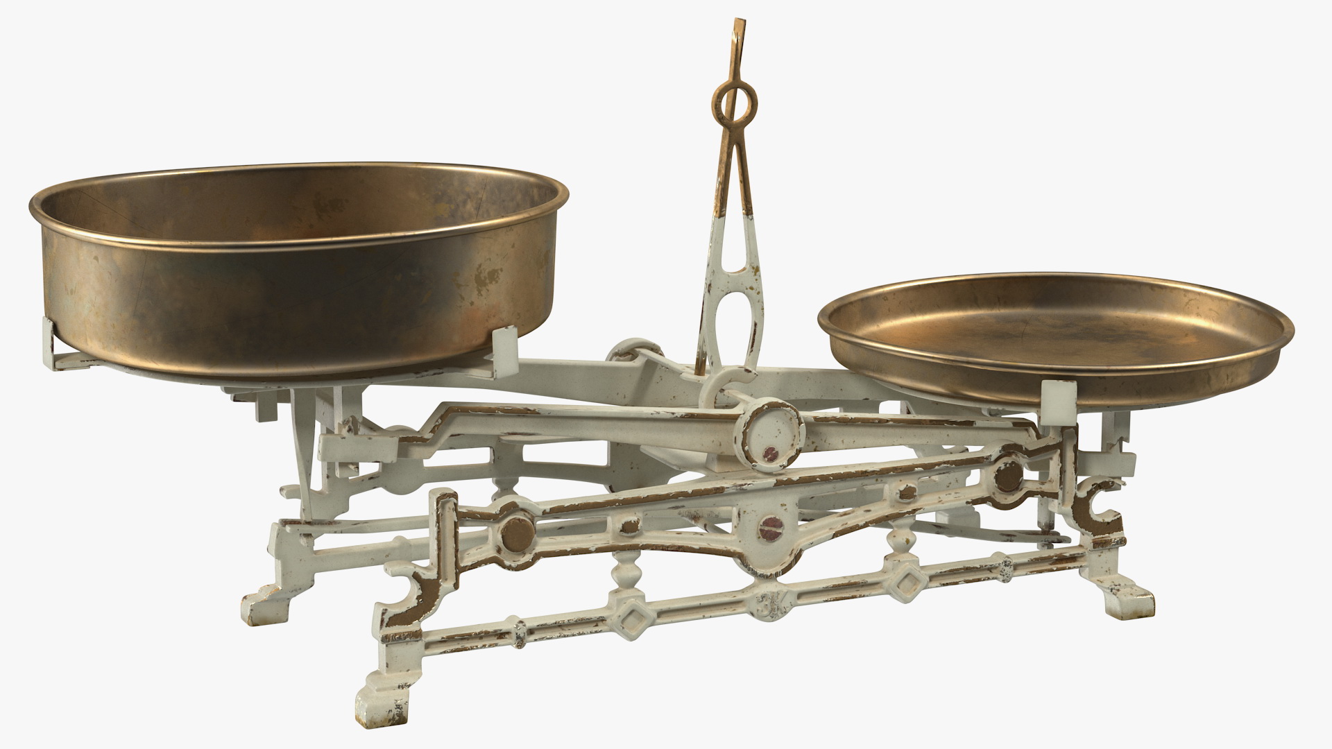 Old Vintage Kitchen Scale Rigged 3D