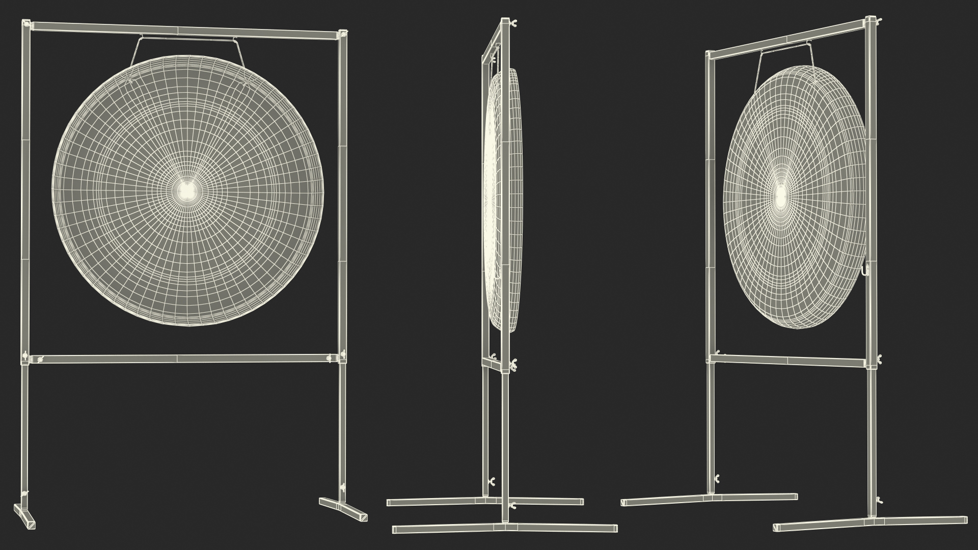 Symphonic Gong Paiste 28 inch Square Stand 3D