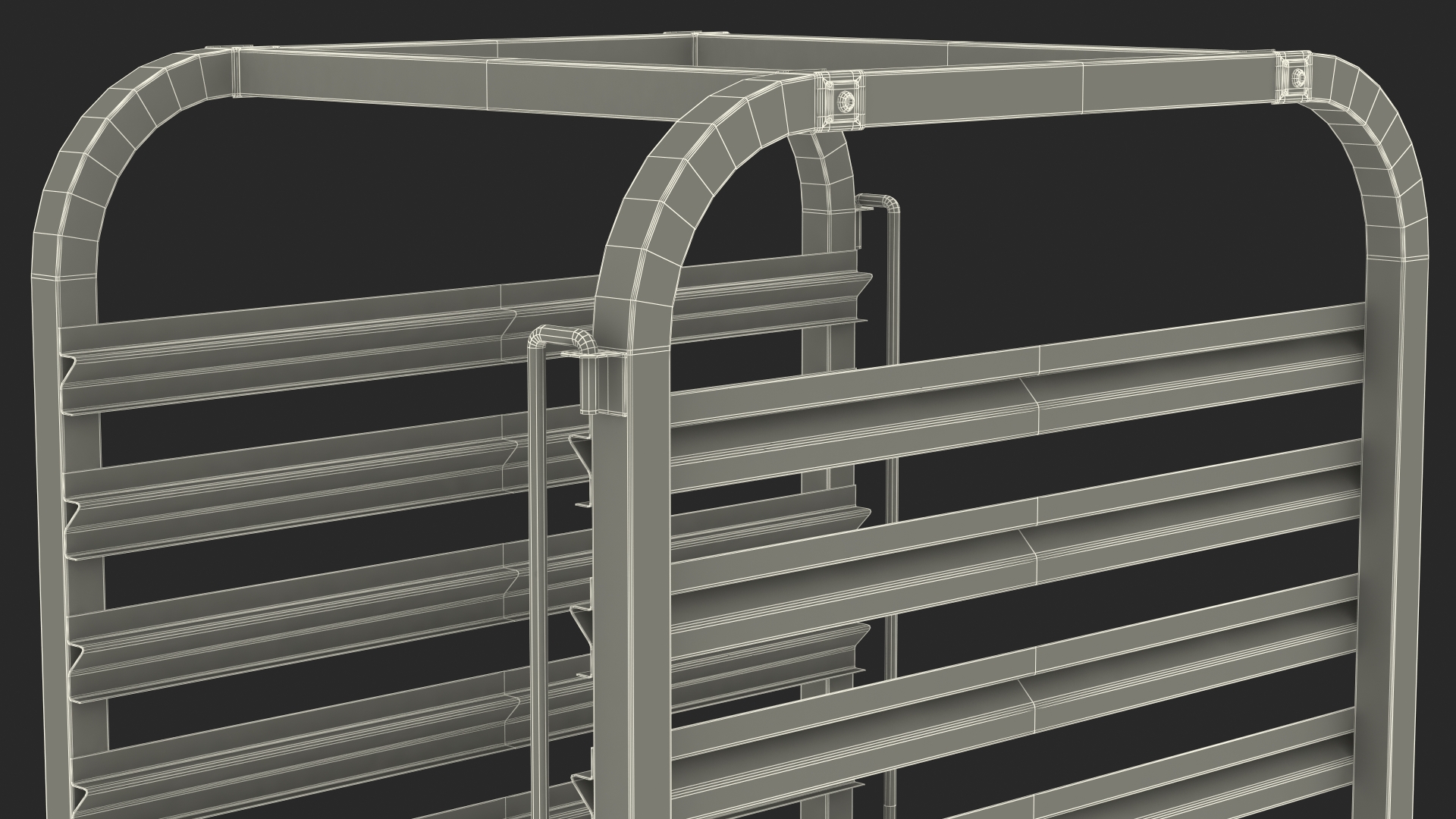 3D model Shelved Trolley LIAM