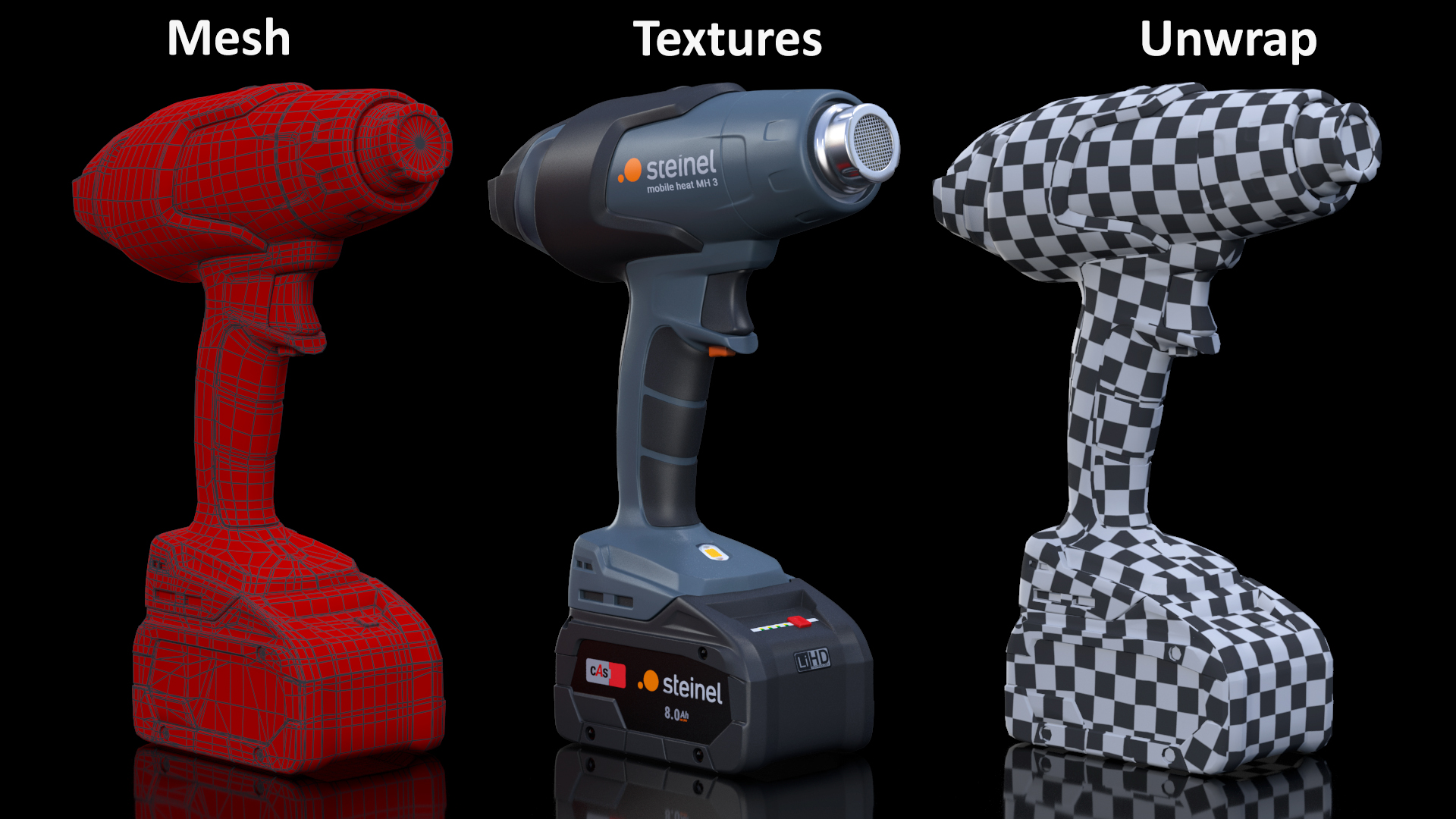 3D model Steinel Heat Gun Cordless