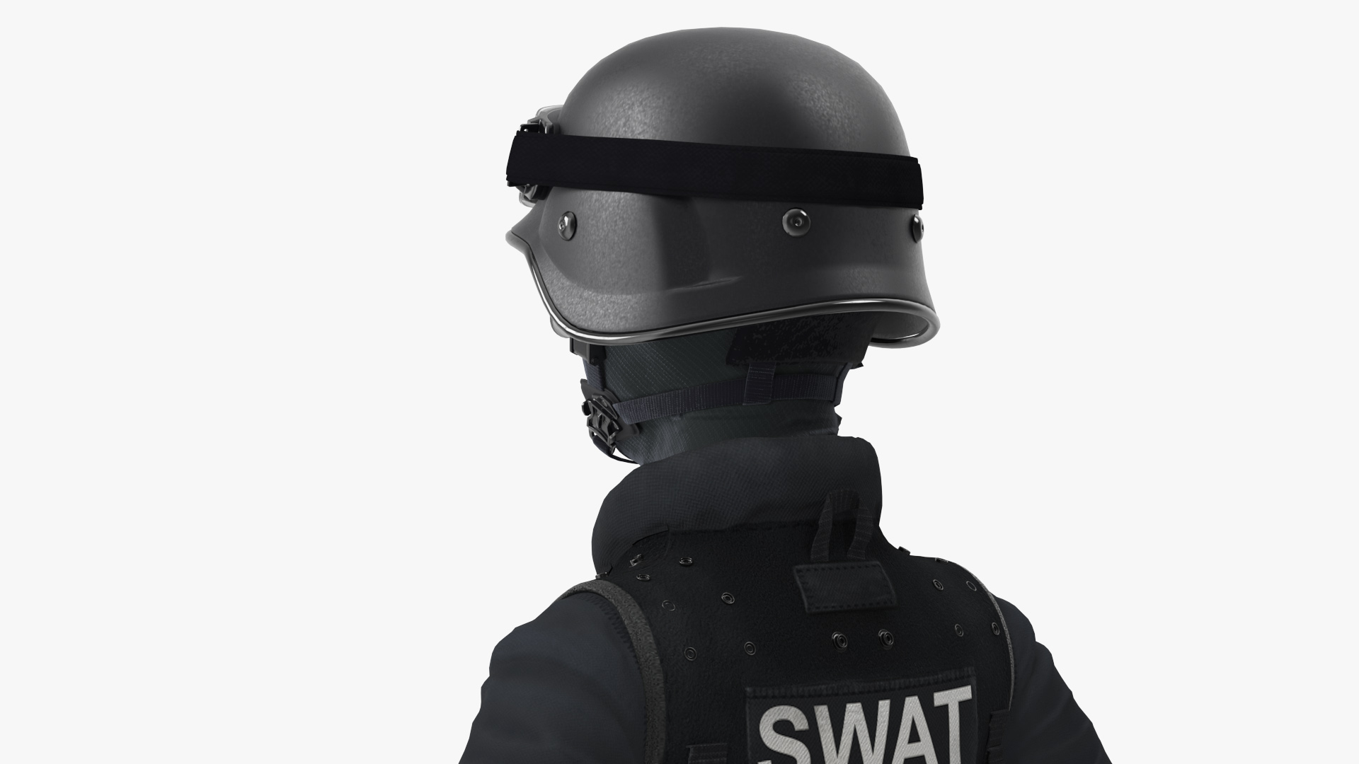 Female Military Swat Asian Rigged for Cinema 4D 3D